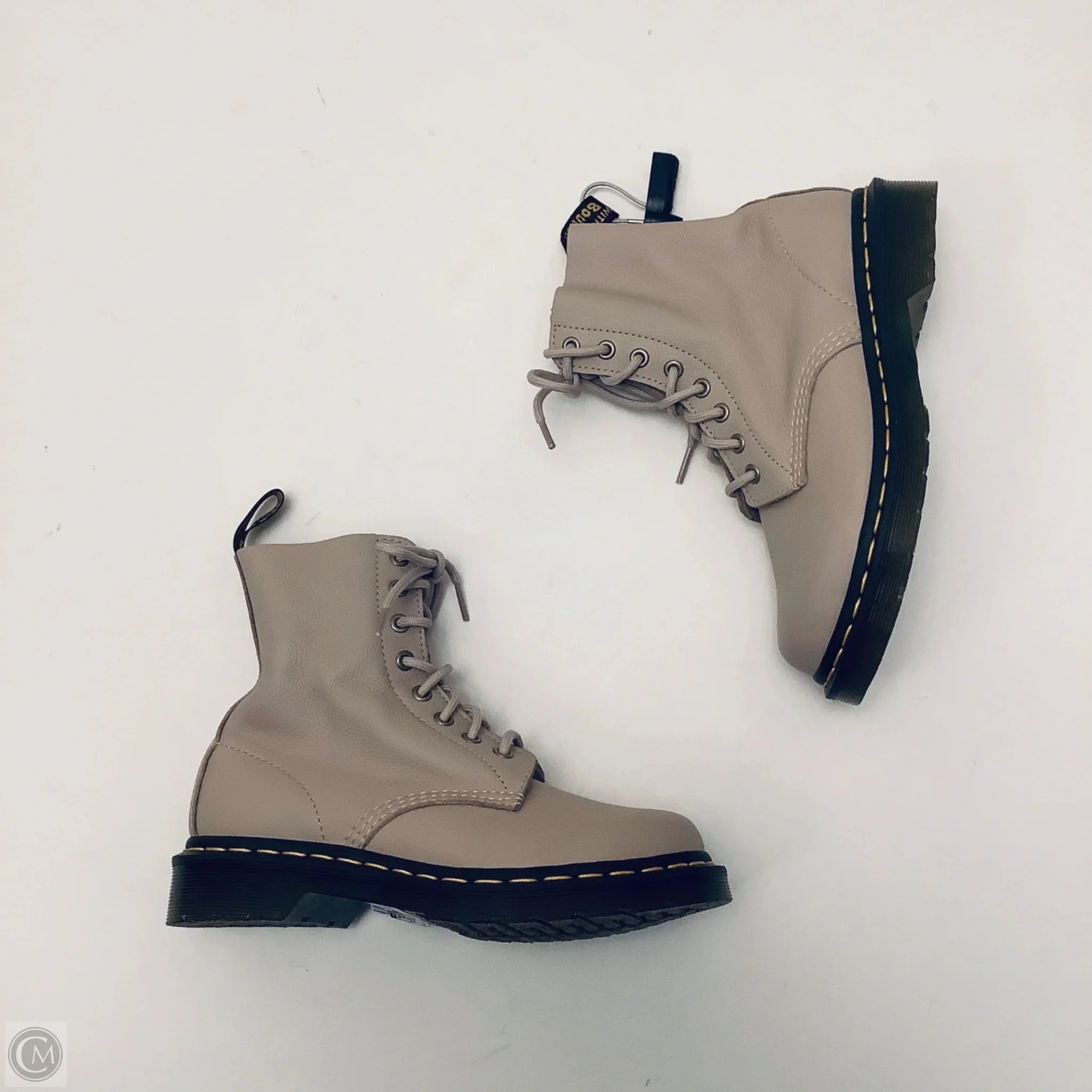 Winter Comfort Boots Ankle Flats By Dr Martens In Beige, Size: 6