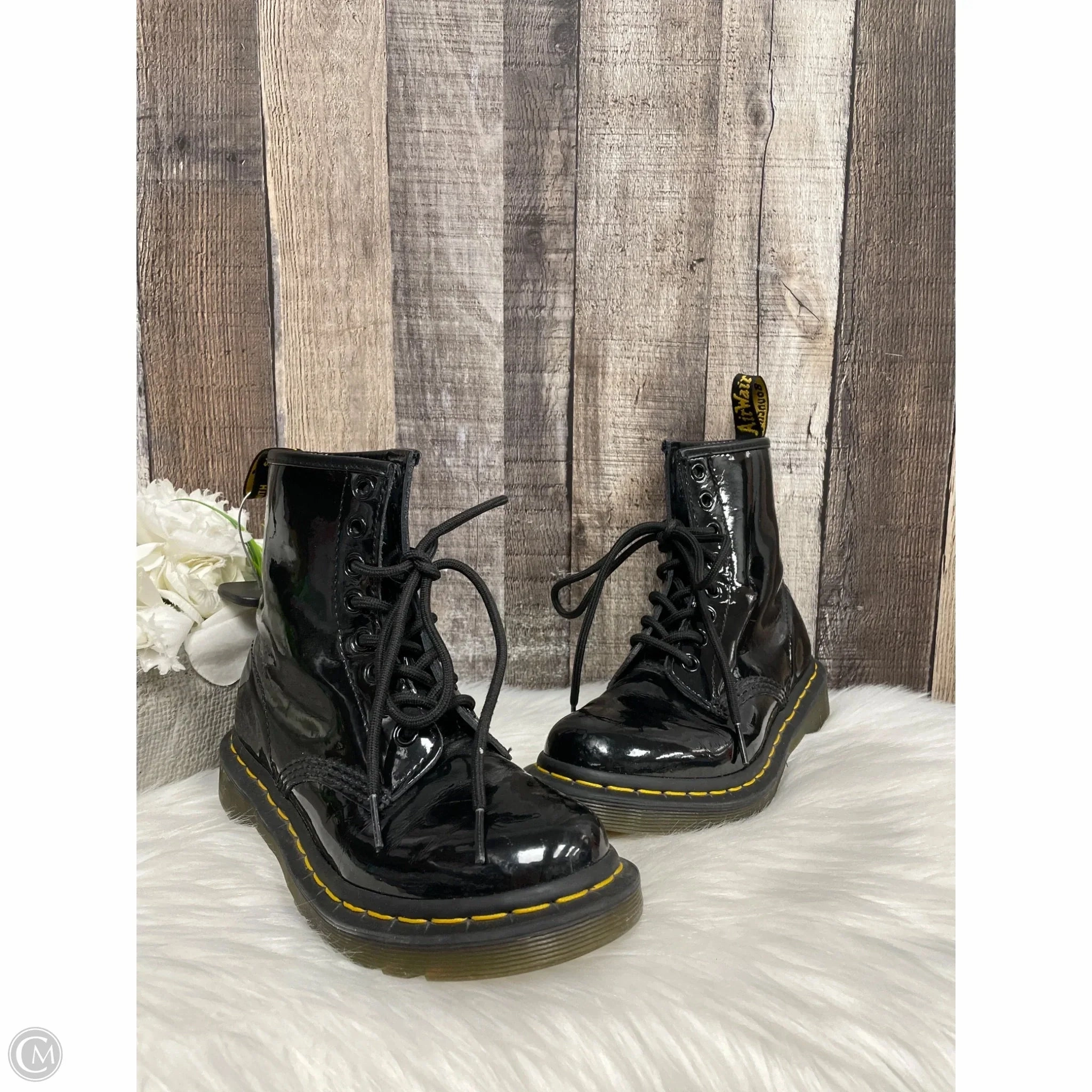 Multi   Purpose Boots Ankle Flats By Dr Martens In Black, Size: 5