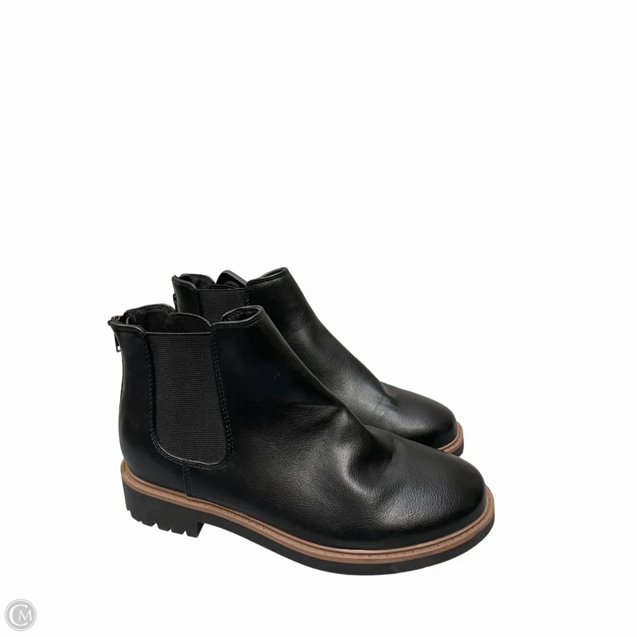 Comfort Insoles Boots Ankle Flats By Esprit In Black, Size: 8