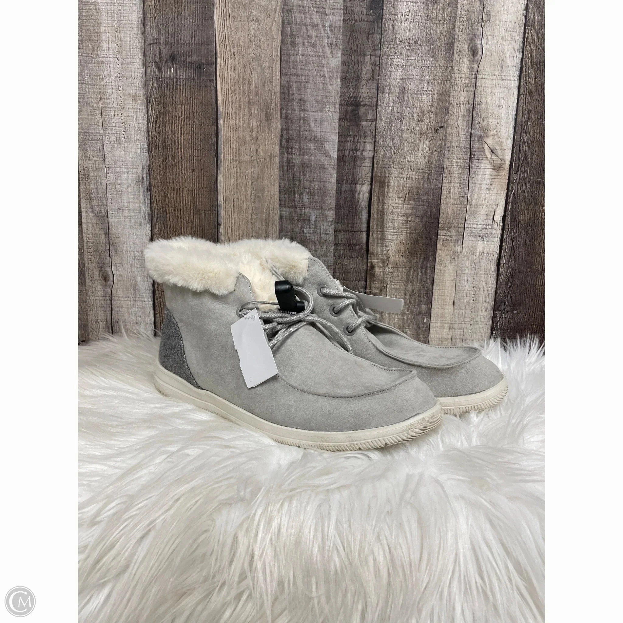 Boots Ankle Flats By Falls Creek In Grey, Size: 11 Waterproof Feature Dual Lined