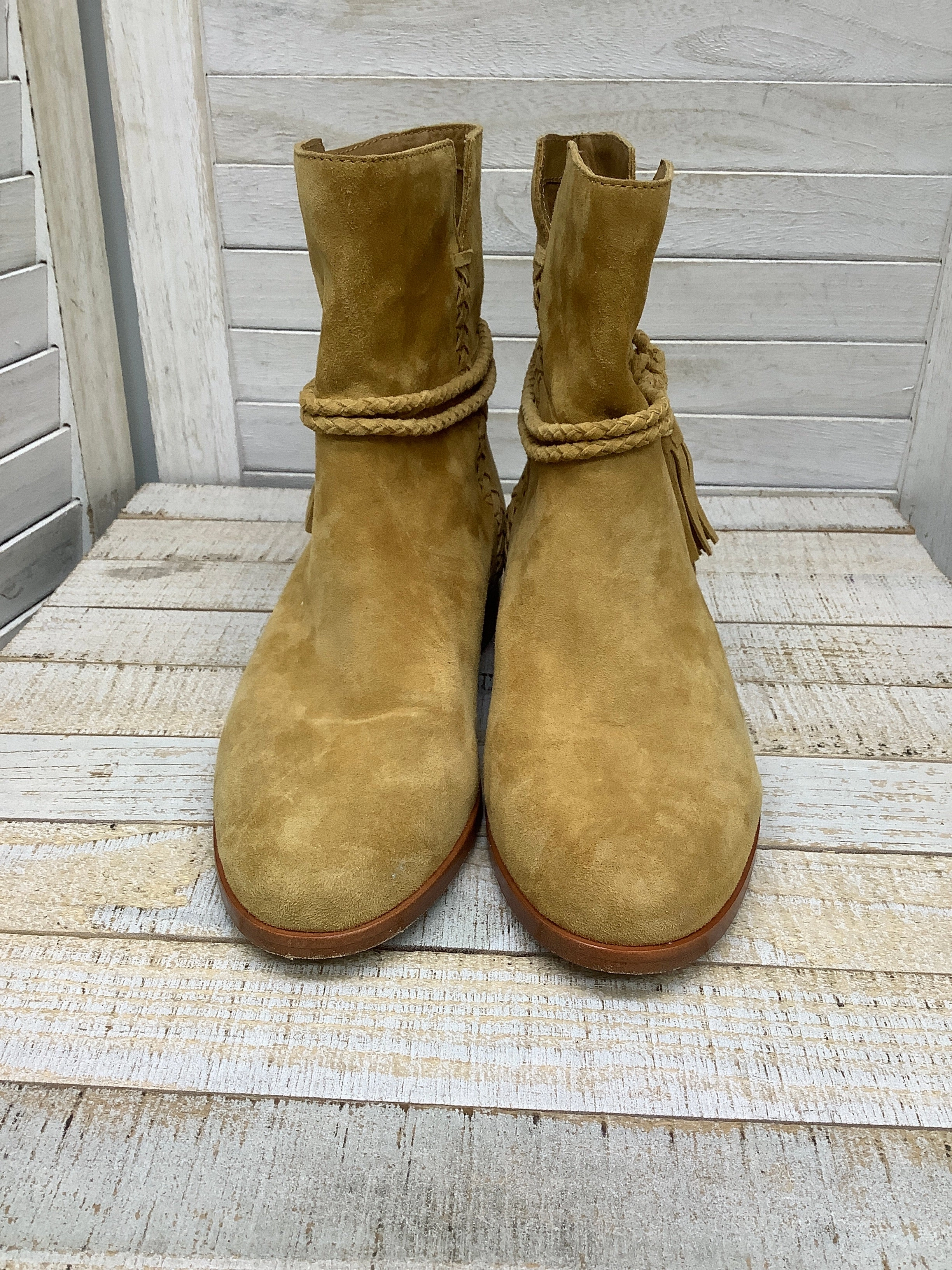 Ultimate Wear Toe Protection Boots Ankle Flats By Frye In Brown, Size: 7.5