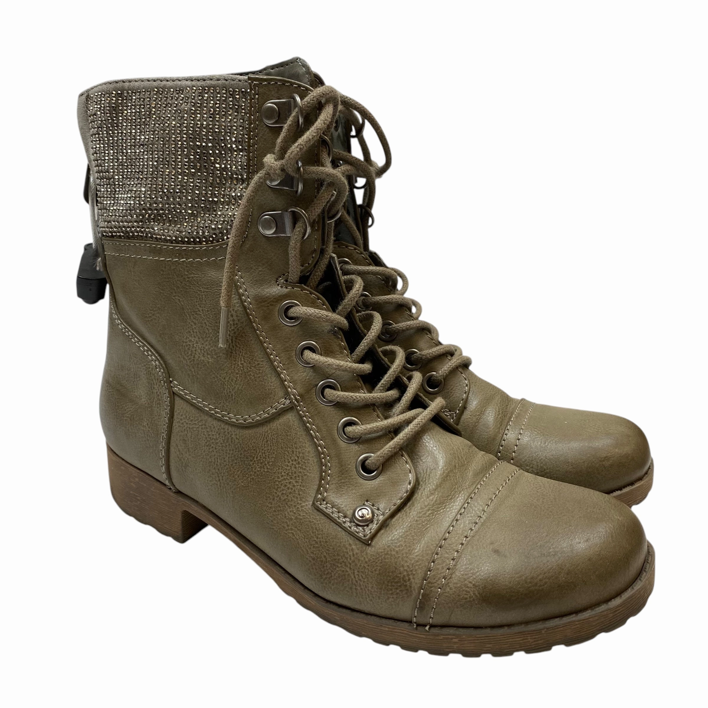 Boots Ankle Flats By G By Guess In Taupe, Size: 6 Mud Friendly