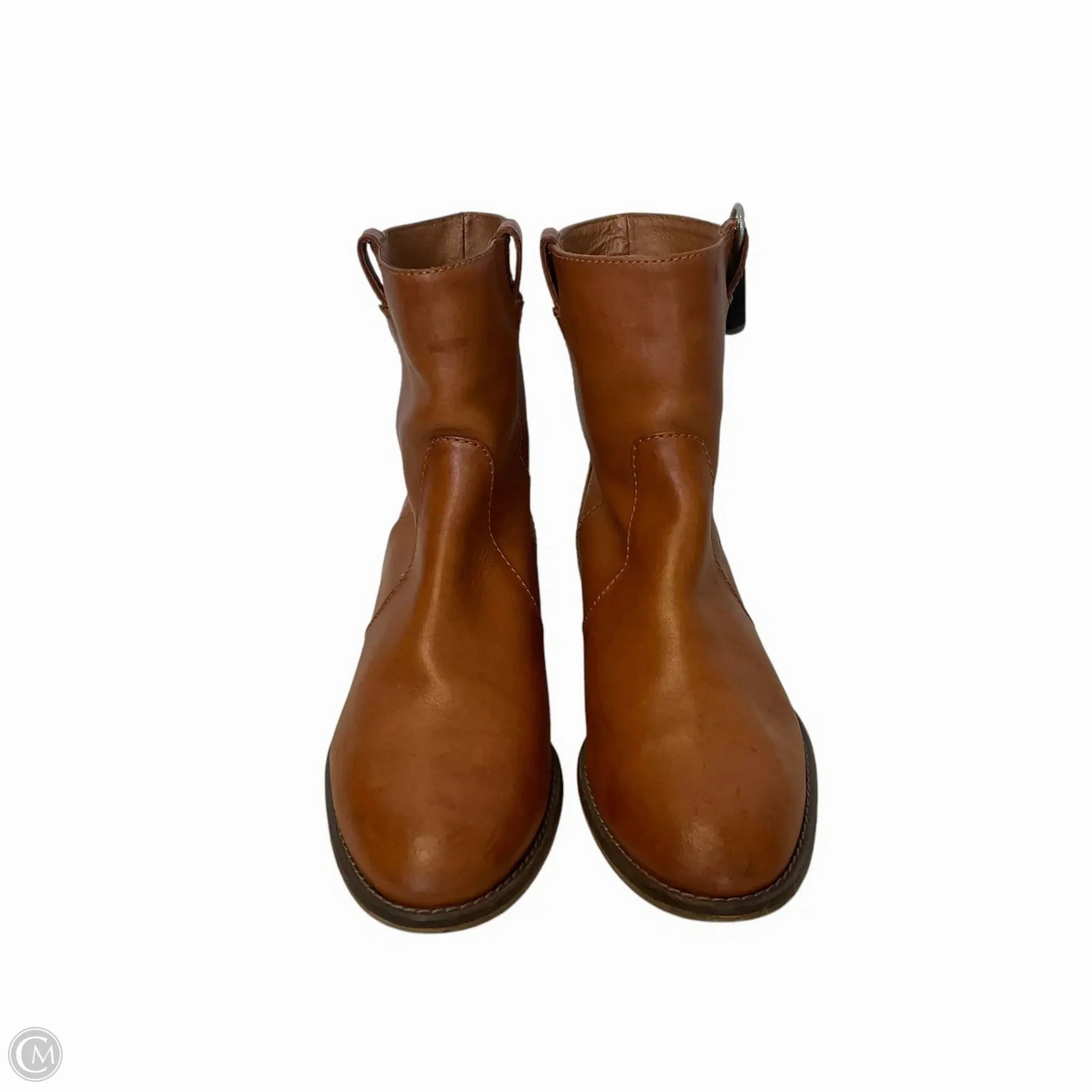 Versatile Outfit Boots Ankle Flats By J. Crew In Tan, Size: 8