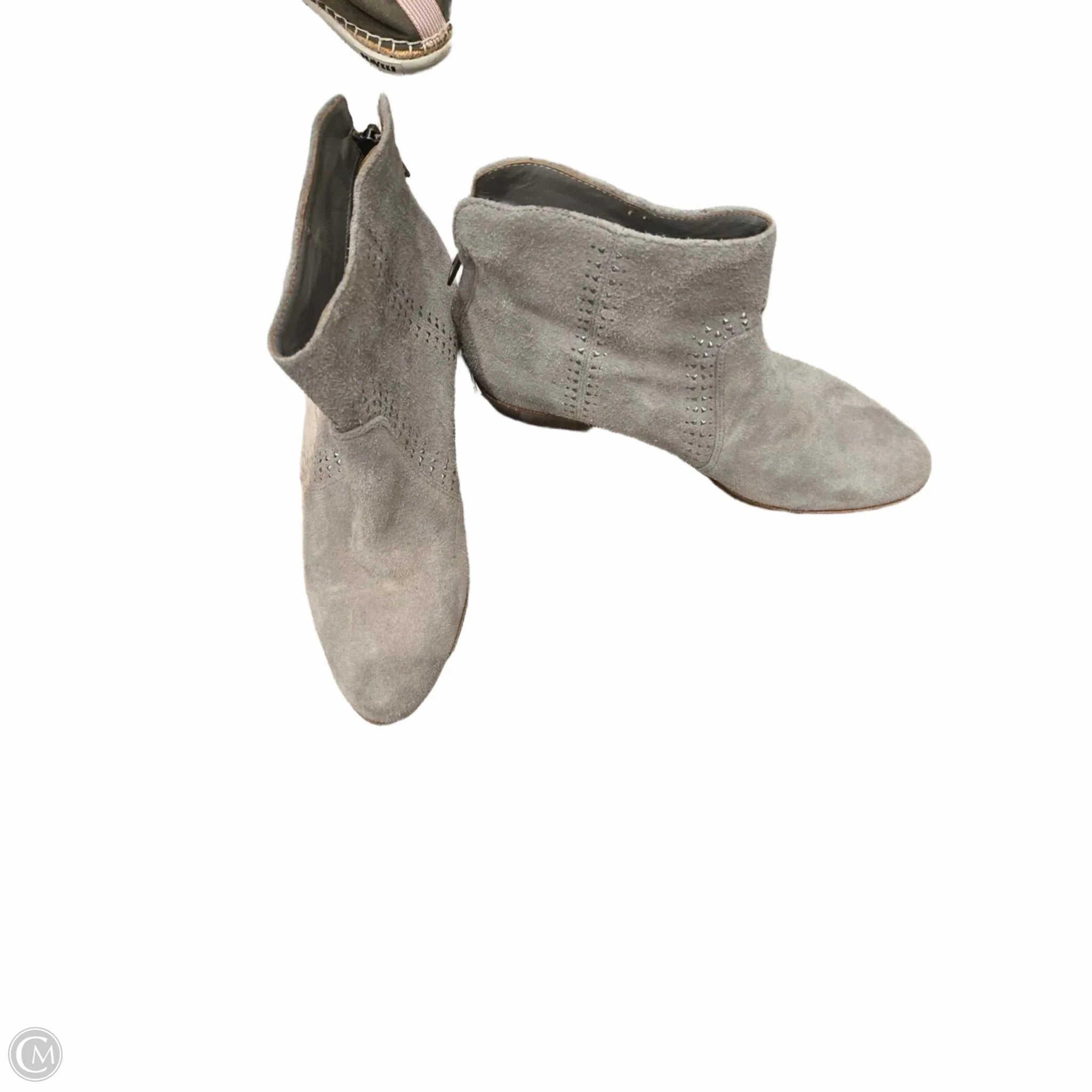 Fashion Utility All Weather Cold Weather Commuter Boots Ankle Flats By Joie In Grey, Size: 9