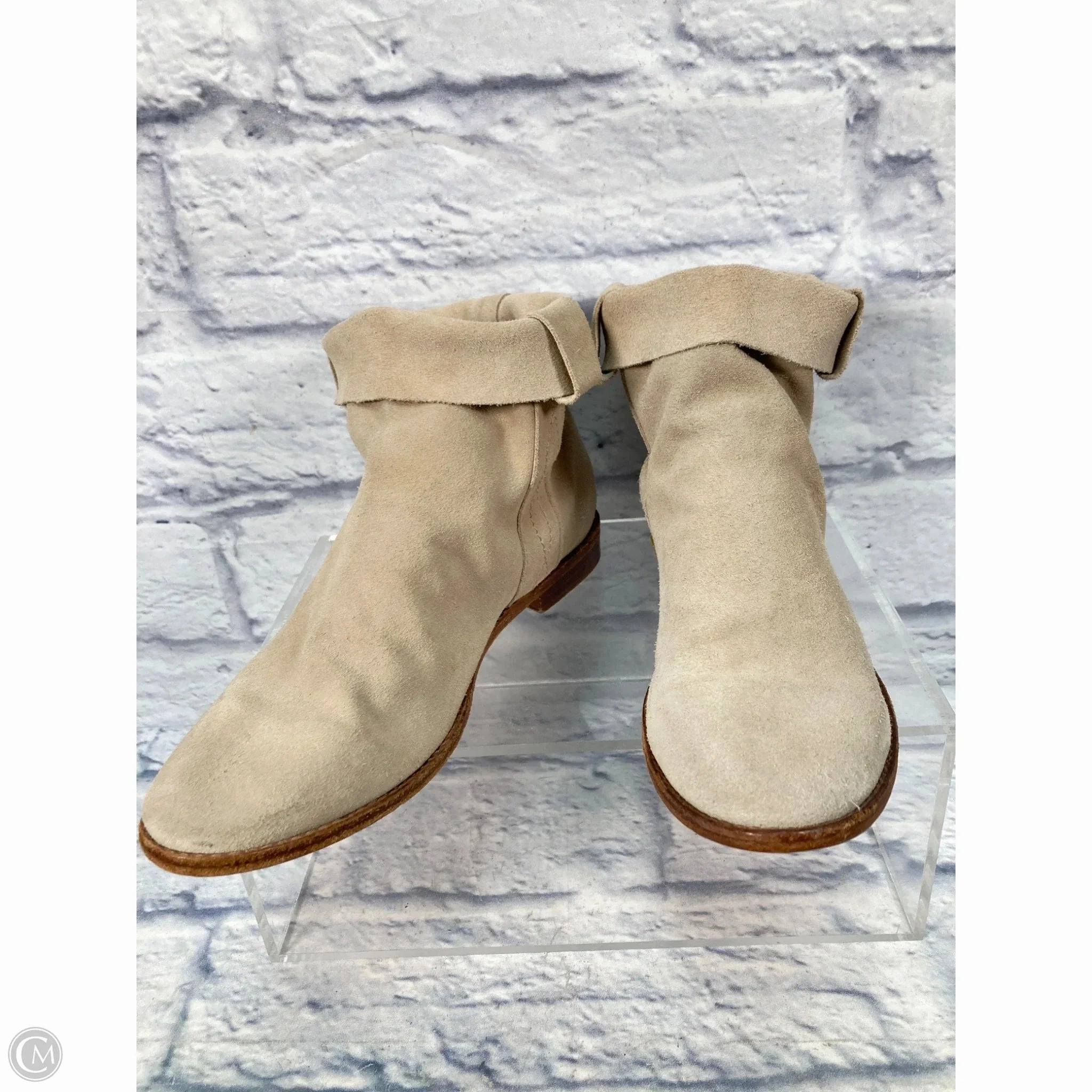 Boots Ankle Flats By Joie In Tan, Size: 11 Smart Look