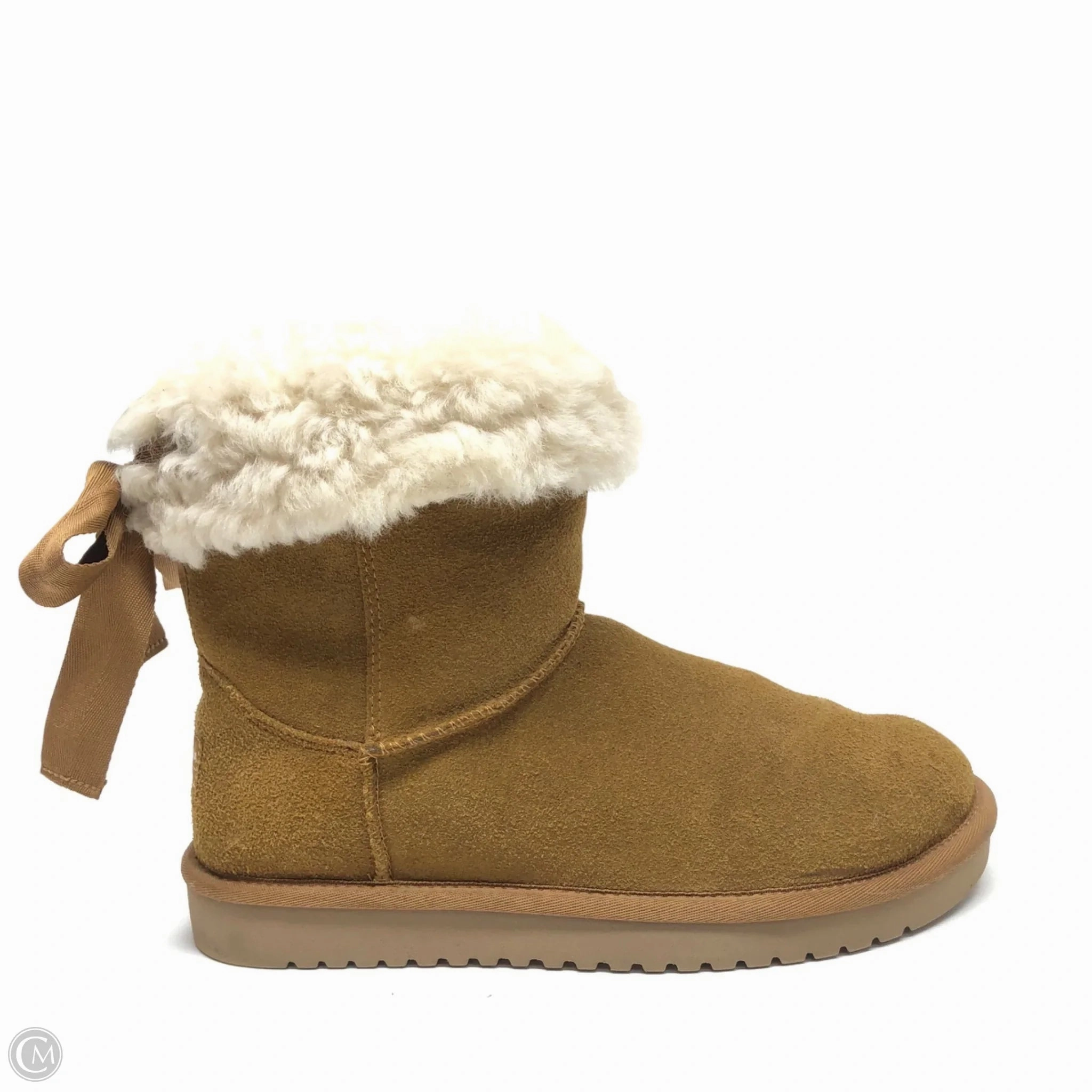Boots Ankle Flats By Koolaburra By Ugg In Brown, Size: 7 Comfort Wrap