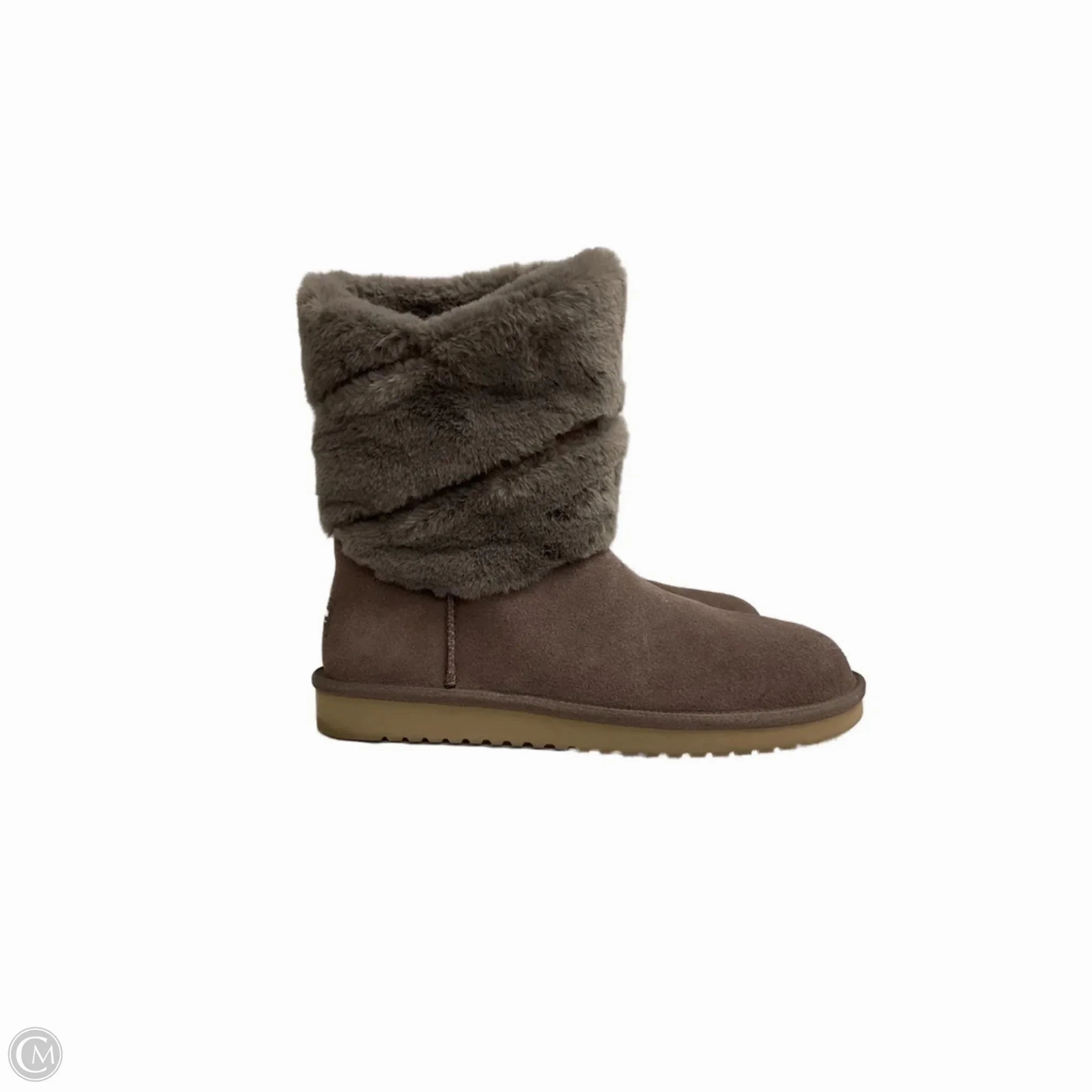 Boots Ankle Flats By Koolaburra By Ugg In Maroon, Size: 10 Dressy look