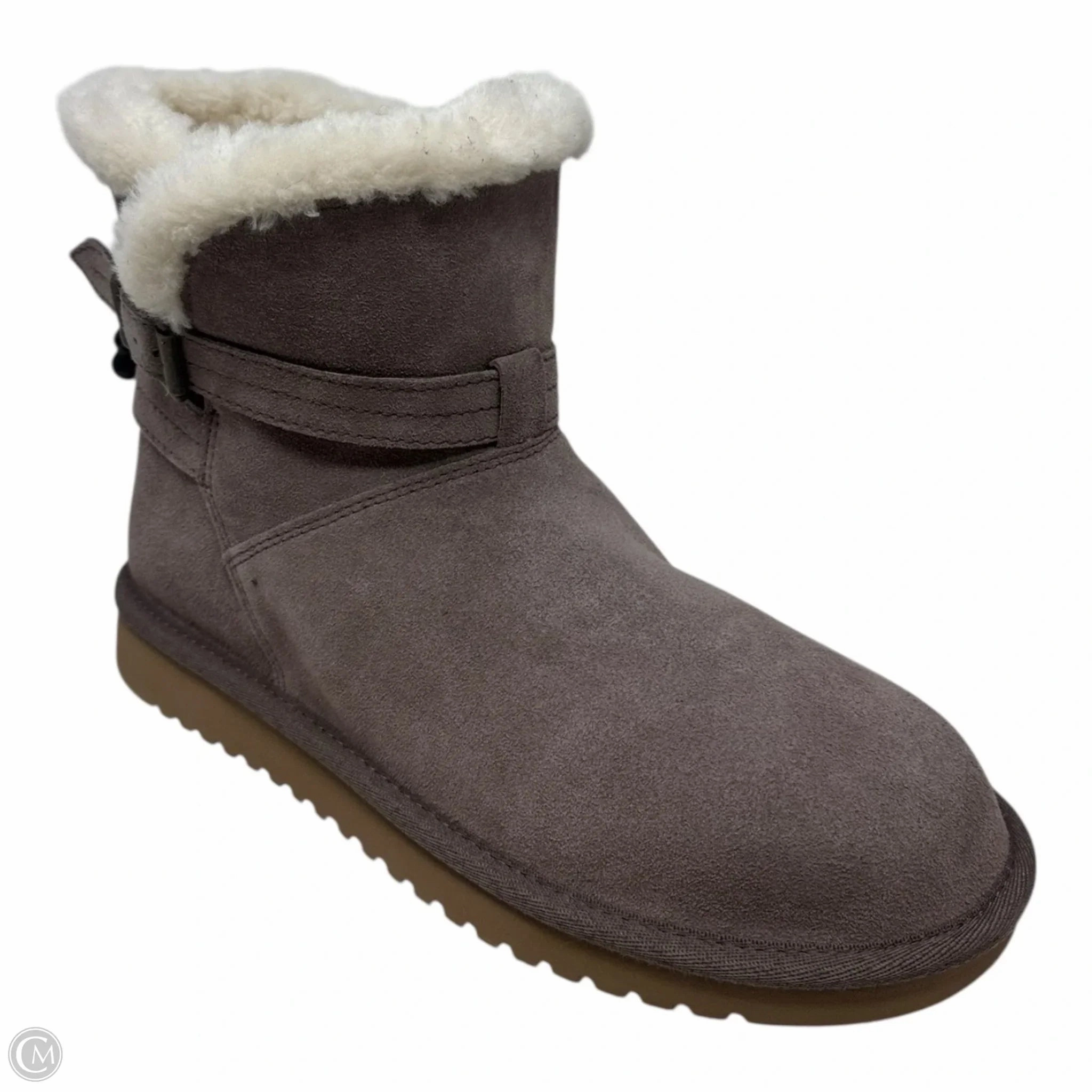 Slip Resistant Outsole Cold Weather Gear Boots Ankle Flats By Koolaburra By Ugg In Taupe, Size: 8