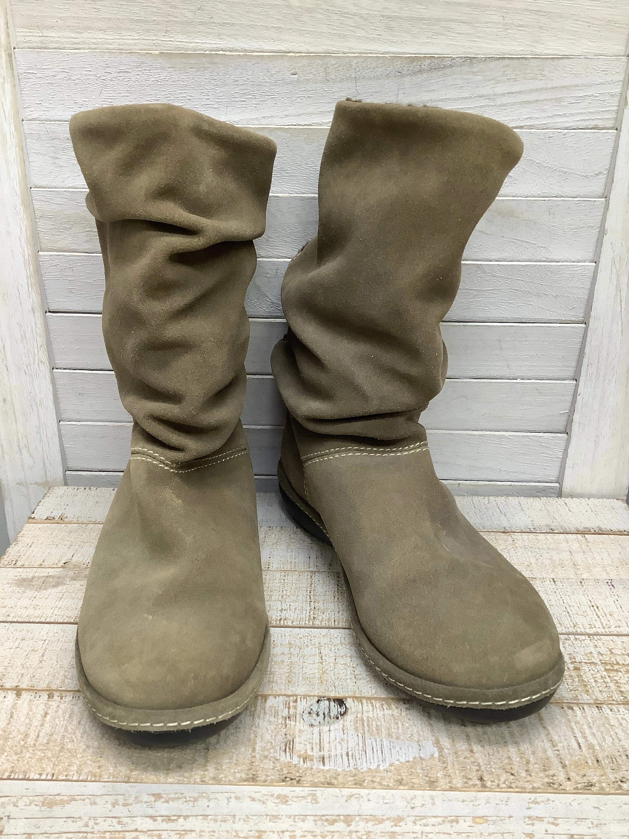 Boots Ankle Flats By Lands End In Tan, Size: 7 Seamless Comfort Adventure Seeker
