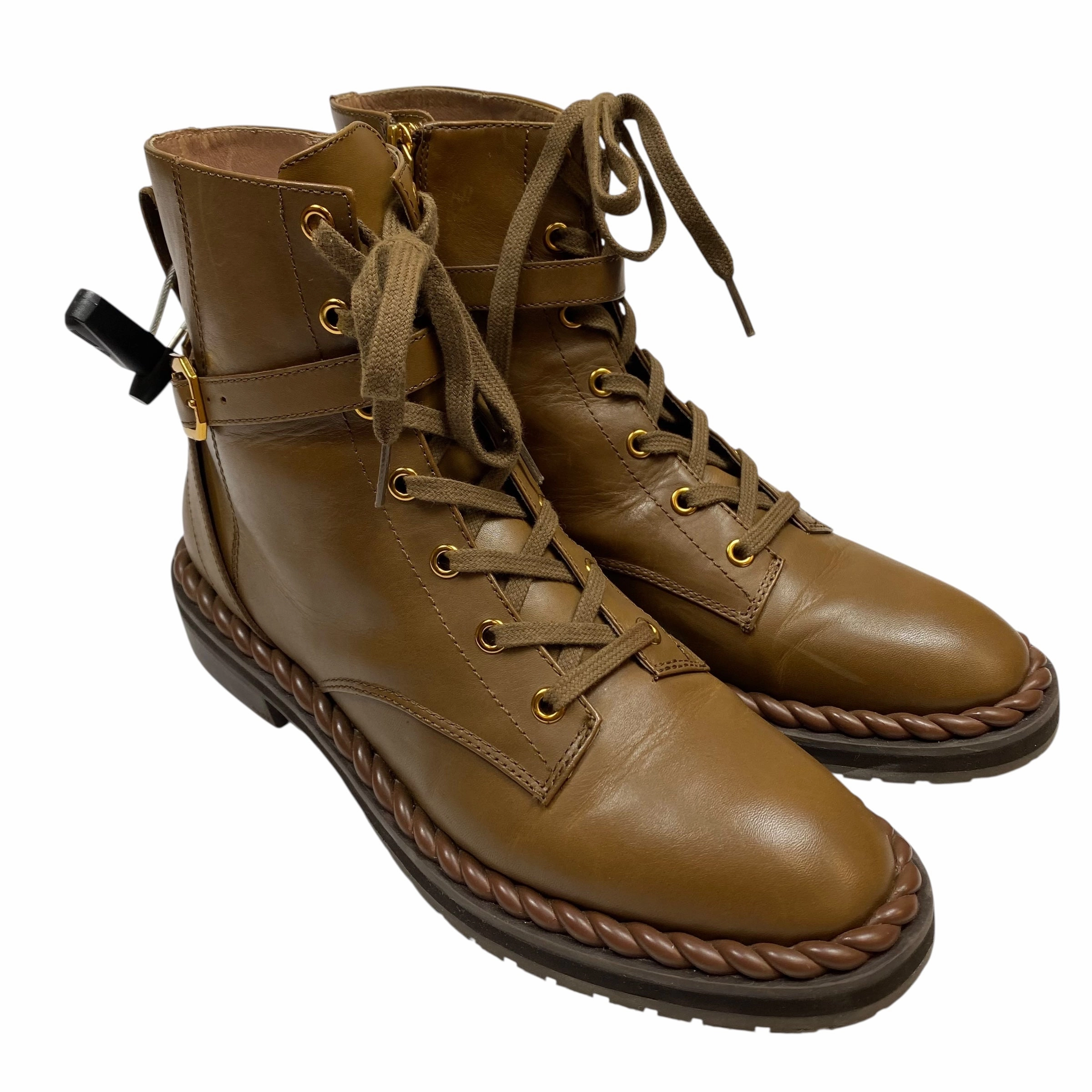 Boots Ankle Flats By Louise Et Cie In Brown, Size:10 ShockAbsorbing Durable Shell Weekend Camping