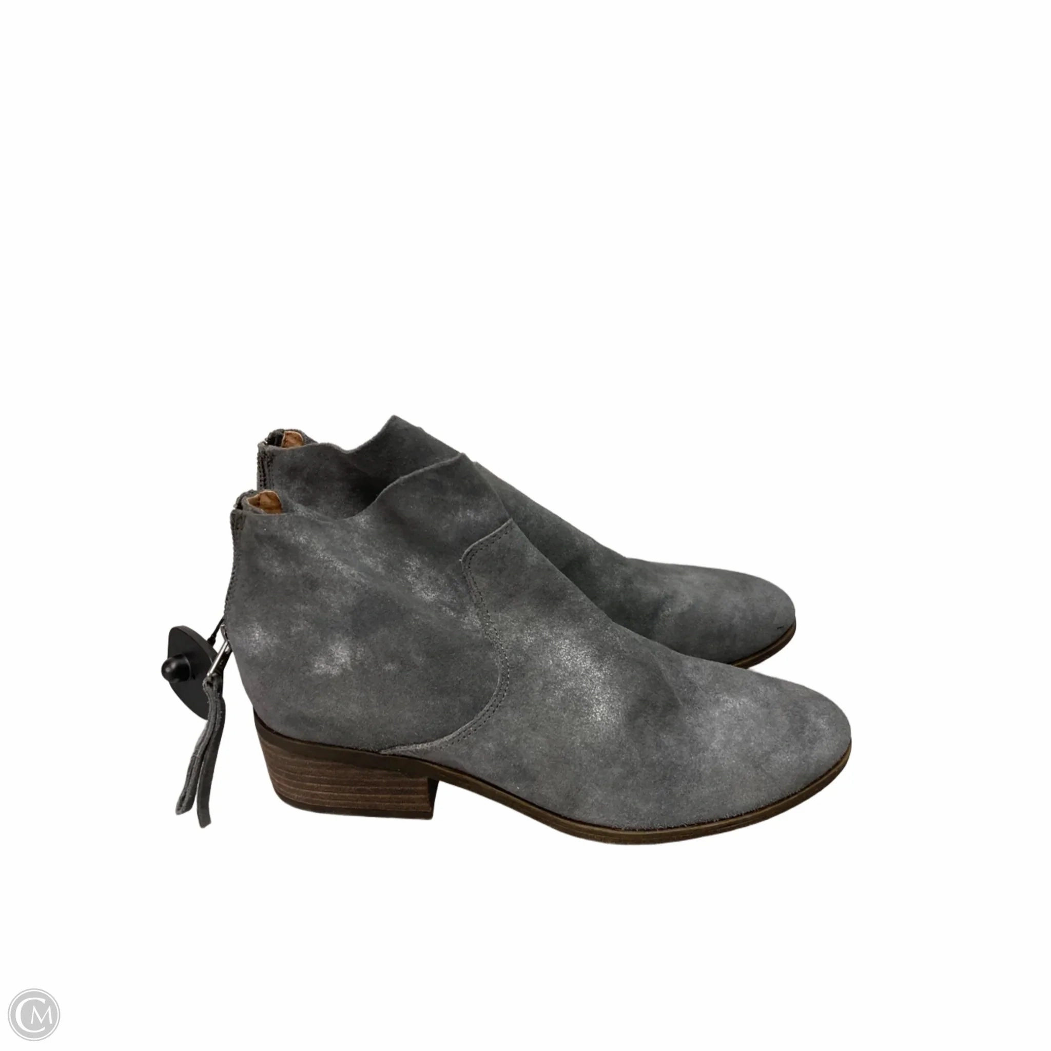 Comfortable Stability Rugged Built Mountain Climber Boots Ankle Flats By Lucky Brand In Grey, Size: 8.5