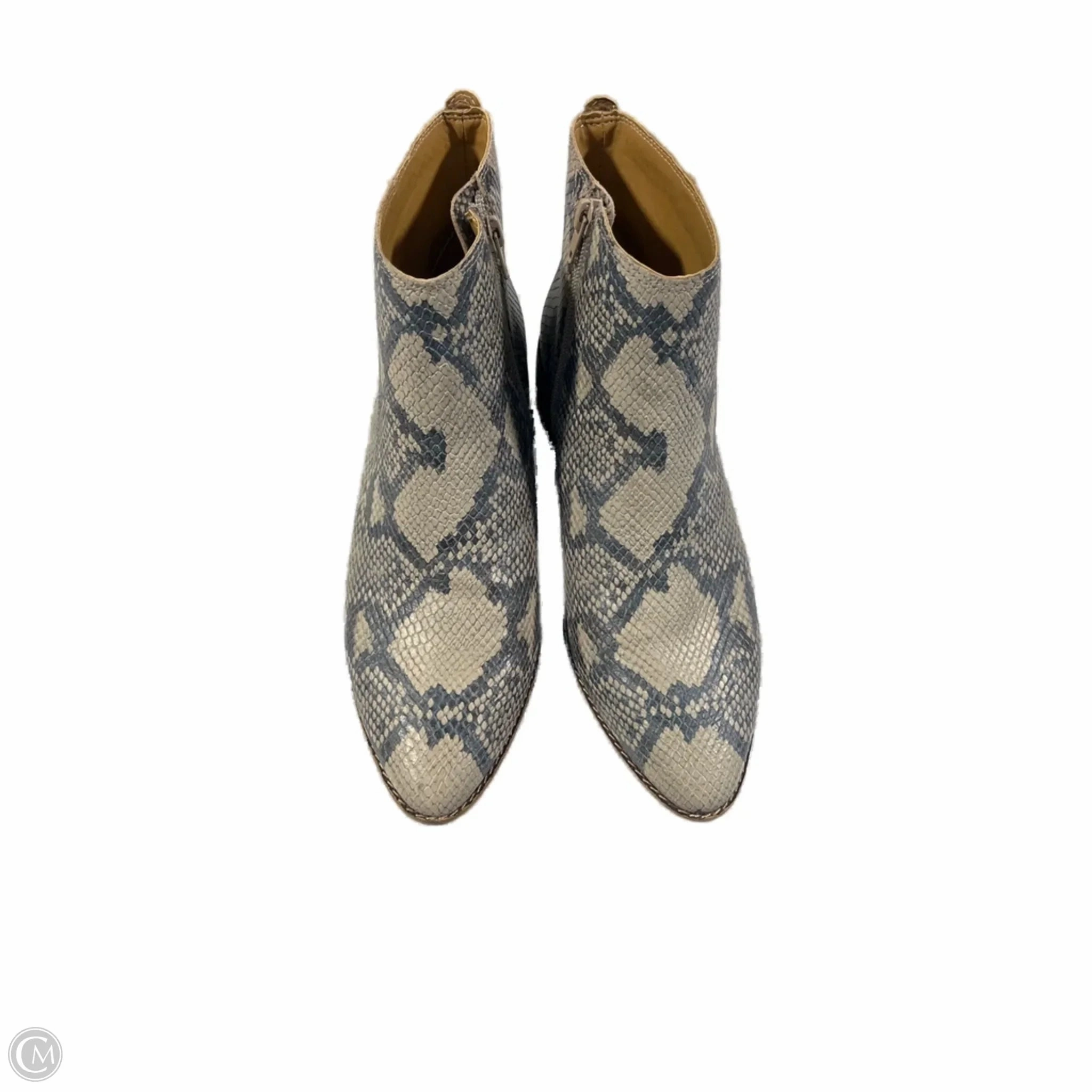 Boots Ankle Flats By Lucky Brand In Snakeskin Print, Size: 10 Urban Edge
