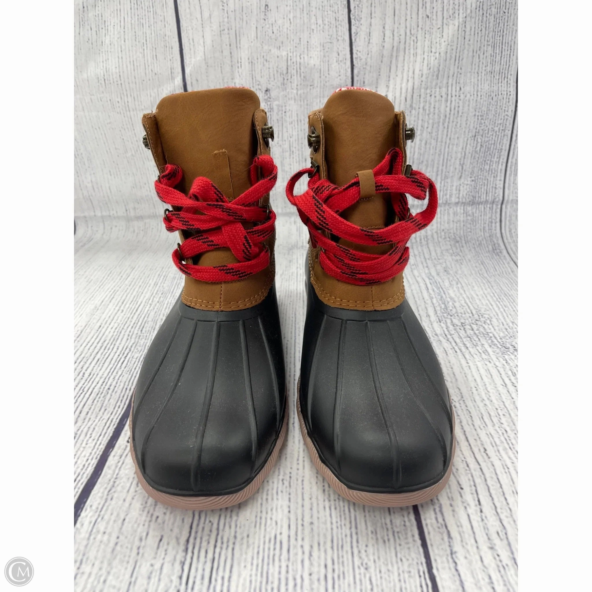 Classic Core Boots Ankle Flats By Maurices In Brown, Size: 11