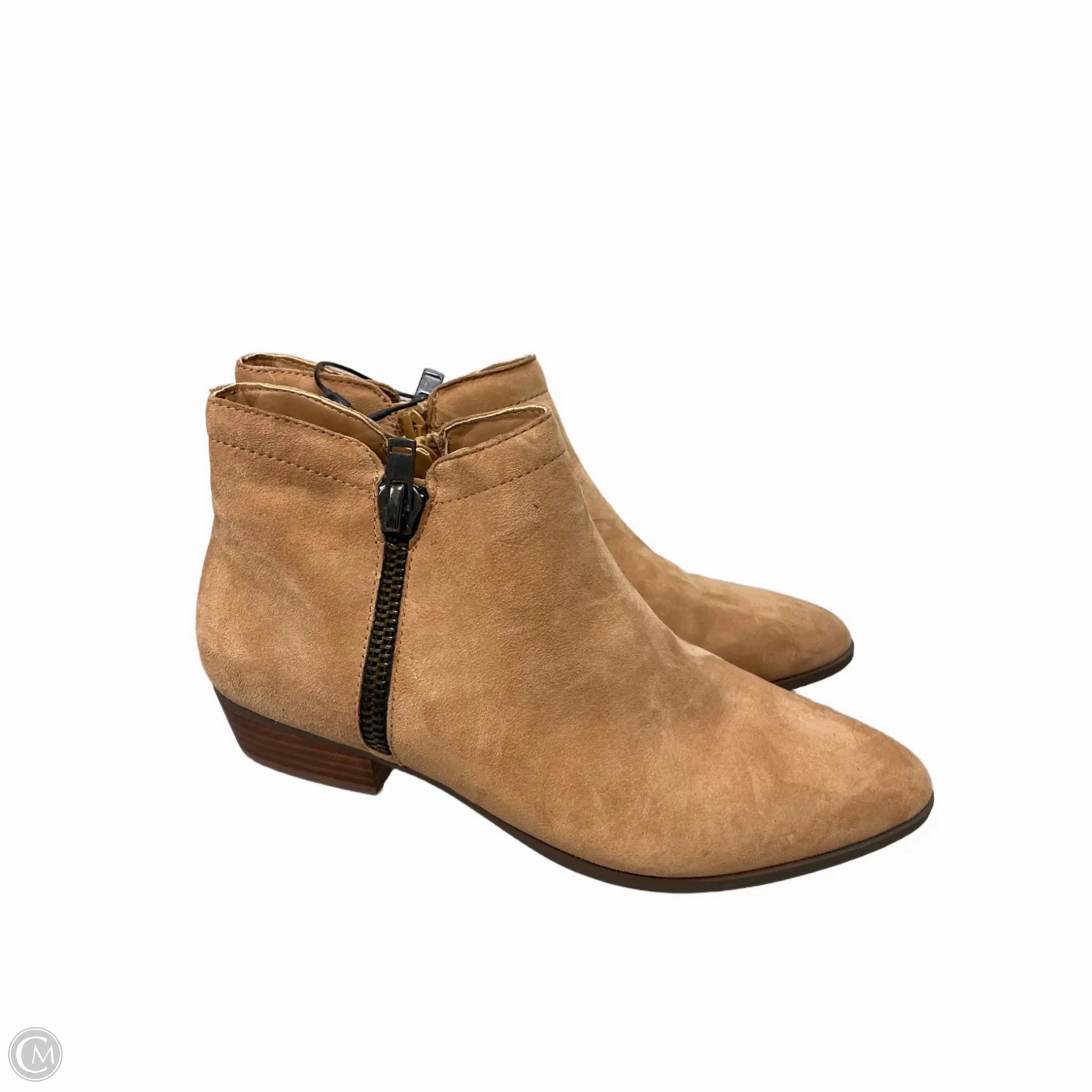 Anti   Blister Boots Ankle Flats By Naturalizer In Tan, Size: 8