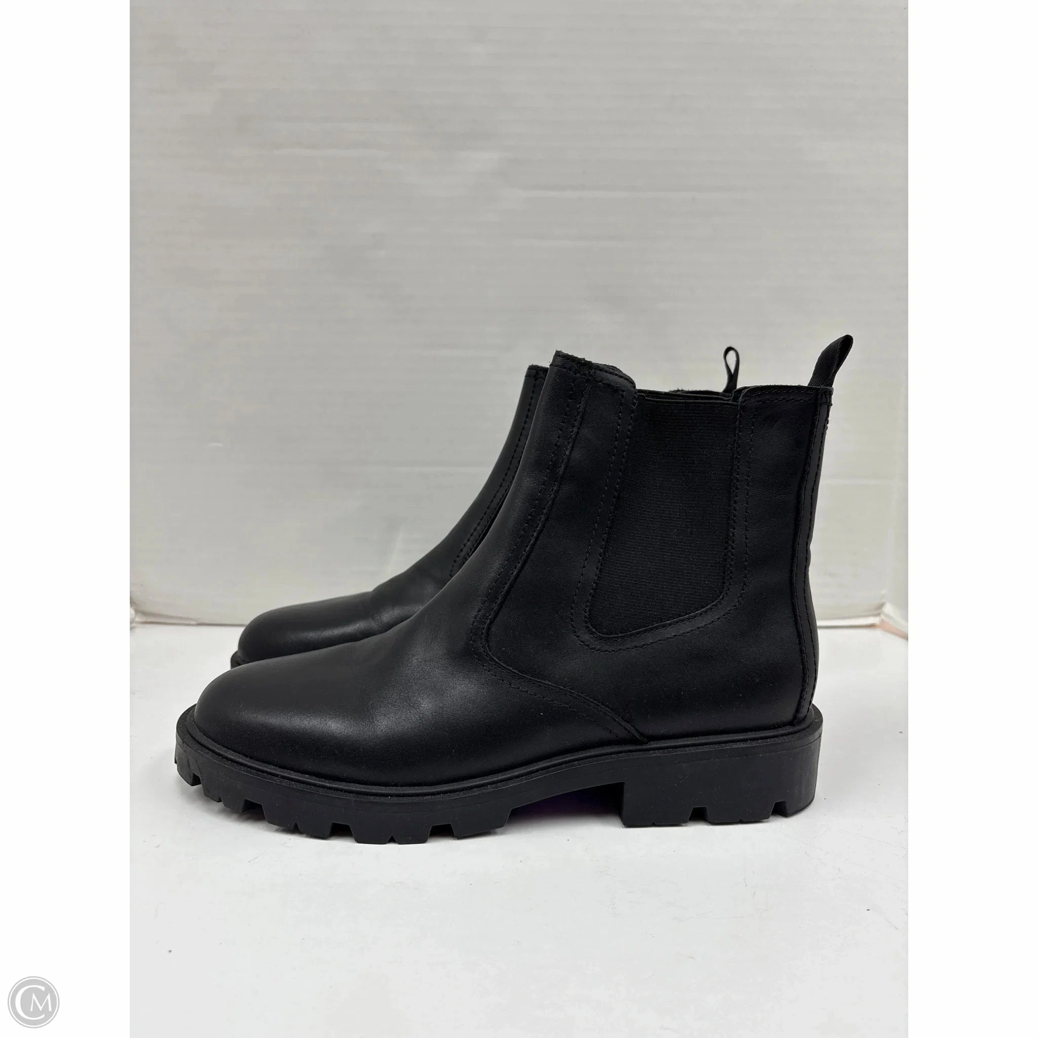 Boots Ankle Flats By Nine West In Black, Size: 10 Oil-Resistant