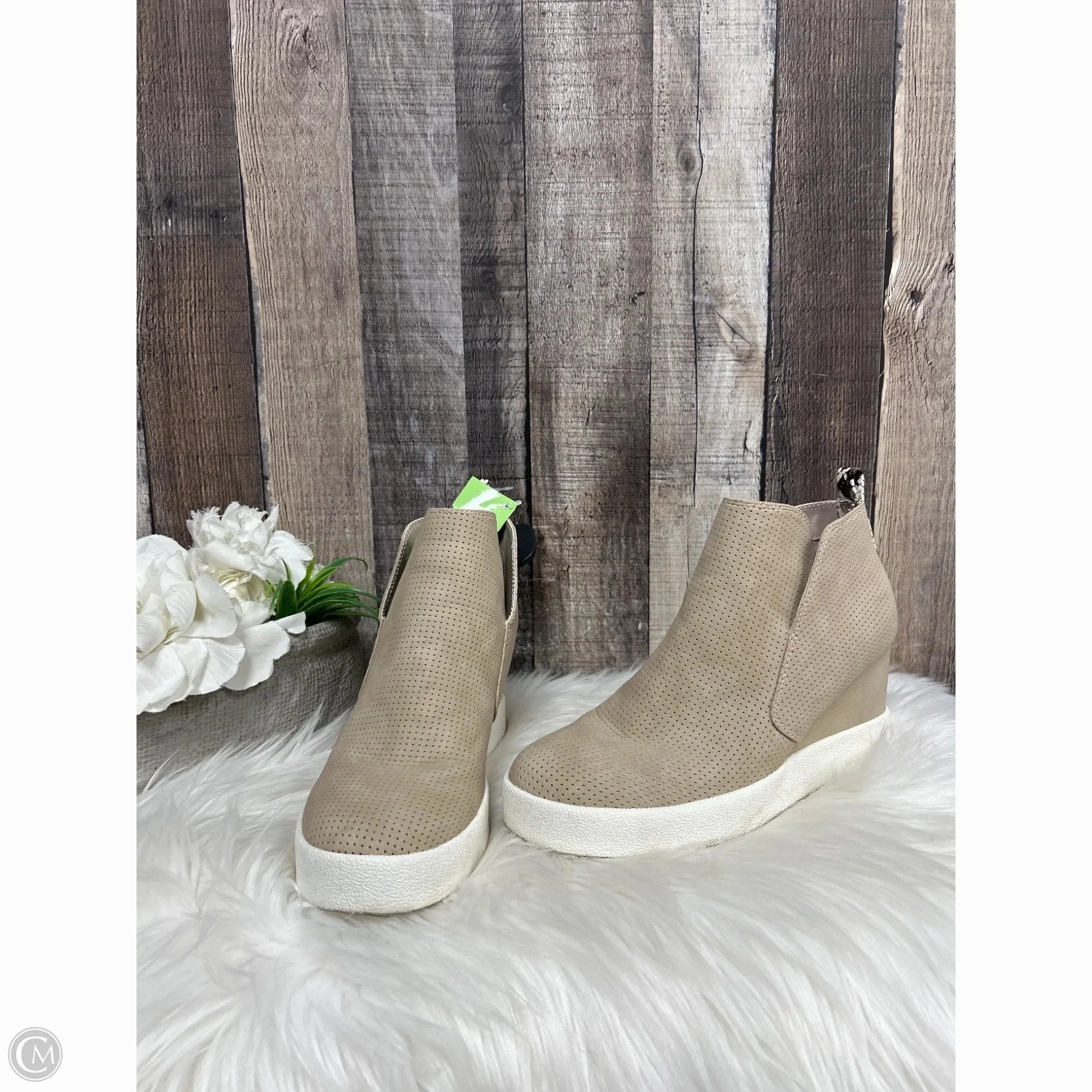 Boots Ankle Flats By Qupid In Tan, Size: 8 Outdoor Essential Versatile Wear