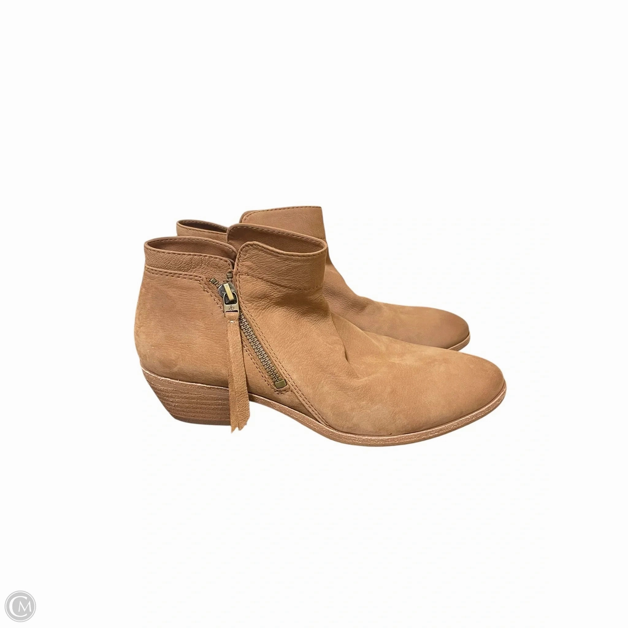 Boots Ankle Flats By Sam Edelman In Brown, Size: 7.5 Weather Proof
