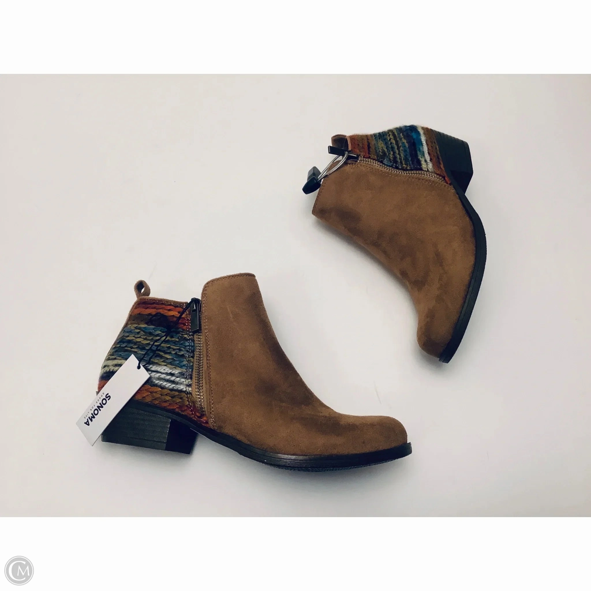 Boots Ankle Flats By Sonoma In Brown, Size: 8 Thermal Core Weekend Wanderer Anti-Skid