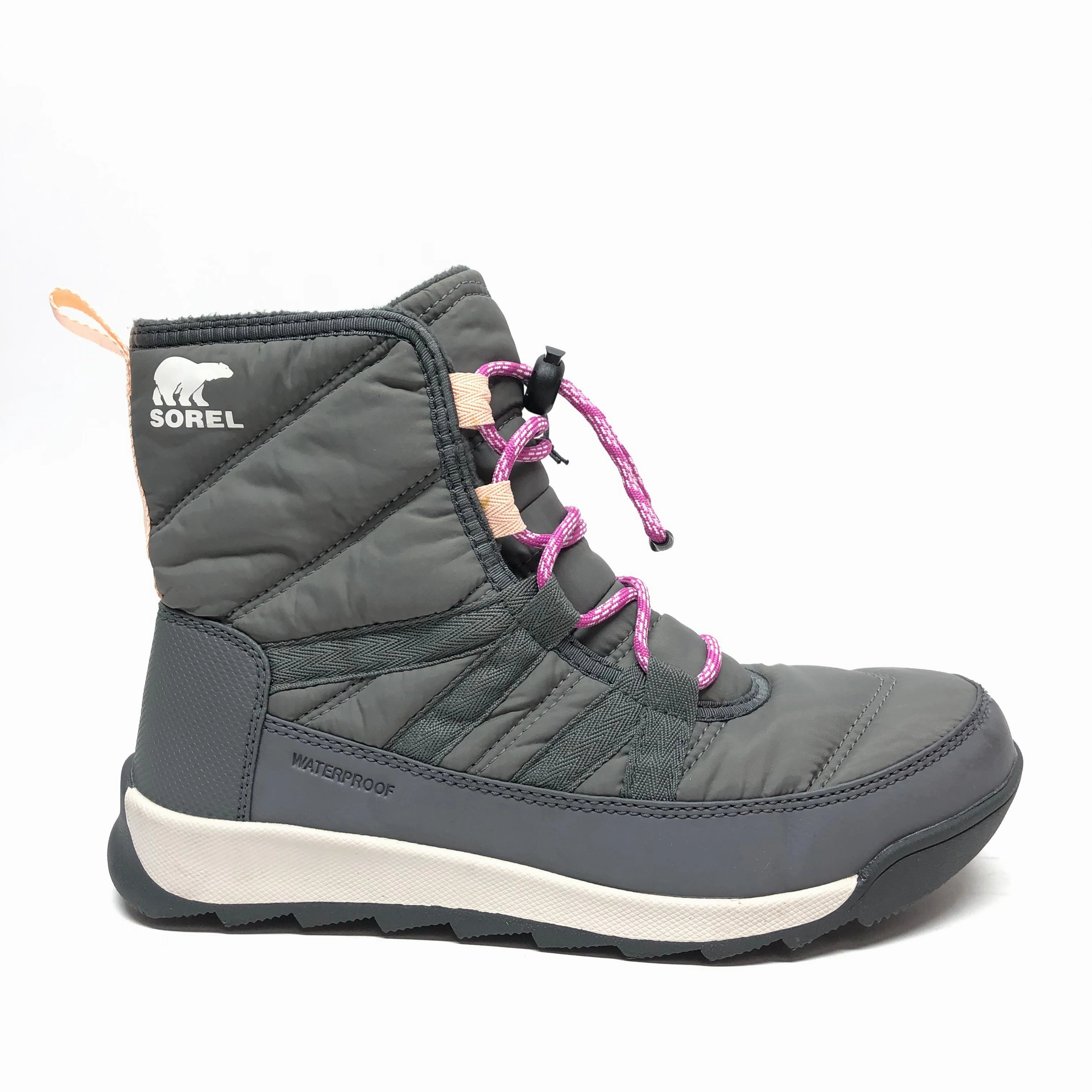 Rubber Outsole Boots Ankle Flats By Sorel In Grey, Size: 6