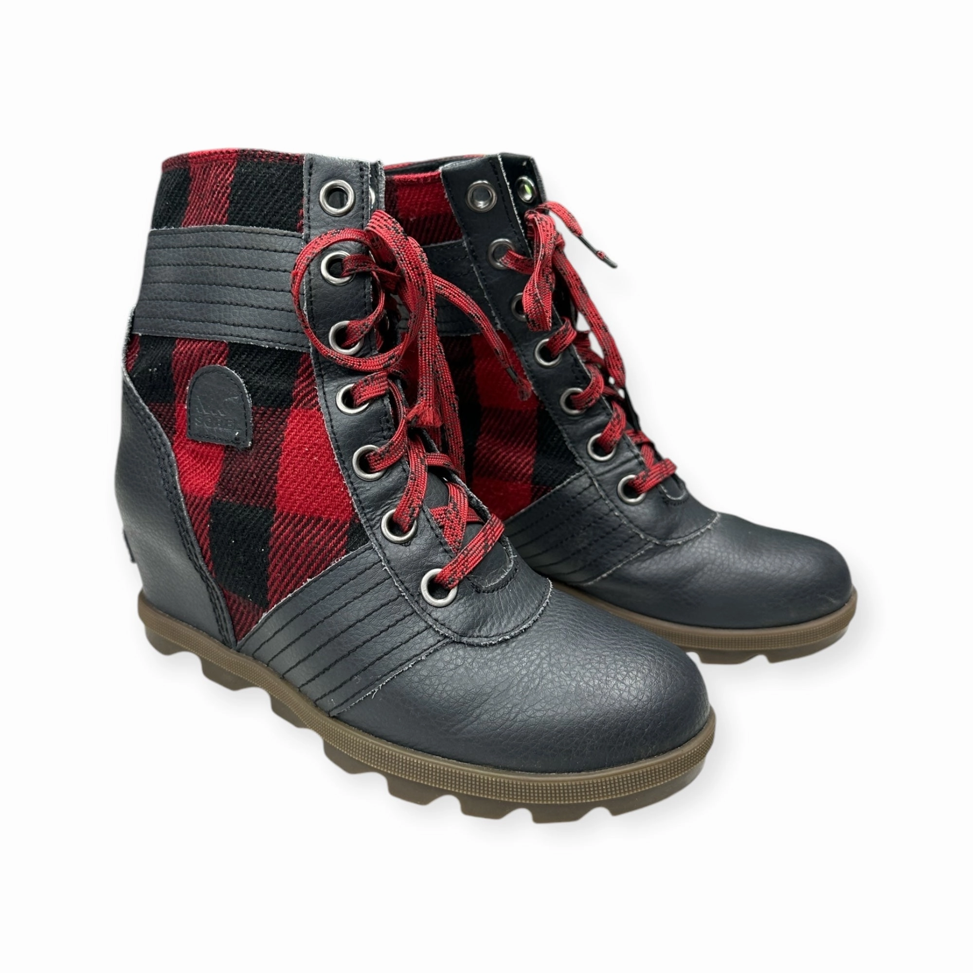 Boots Ankle Flats By Sorel In Plaid Pattern, Size: 5 quick-drying french chic