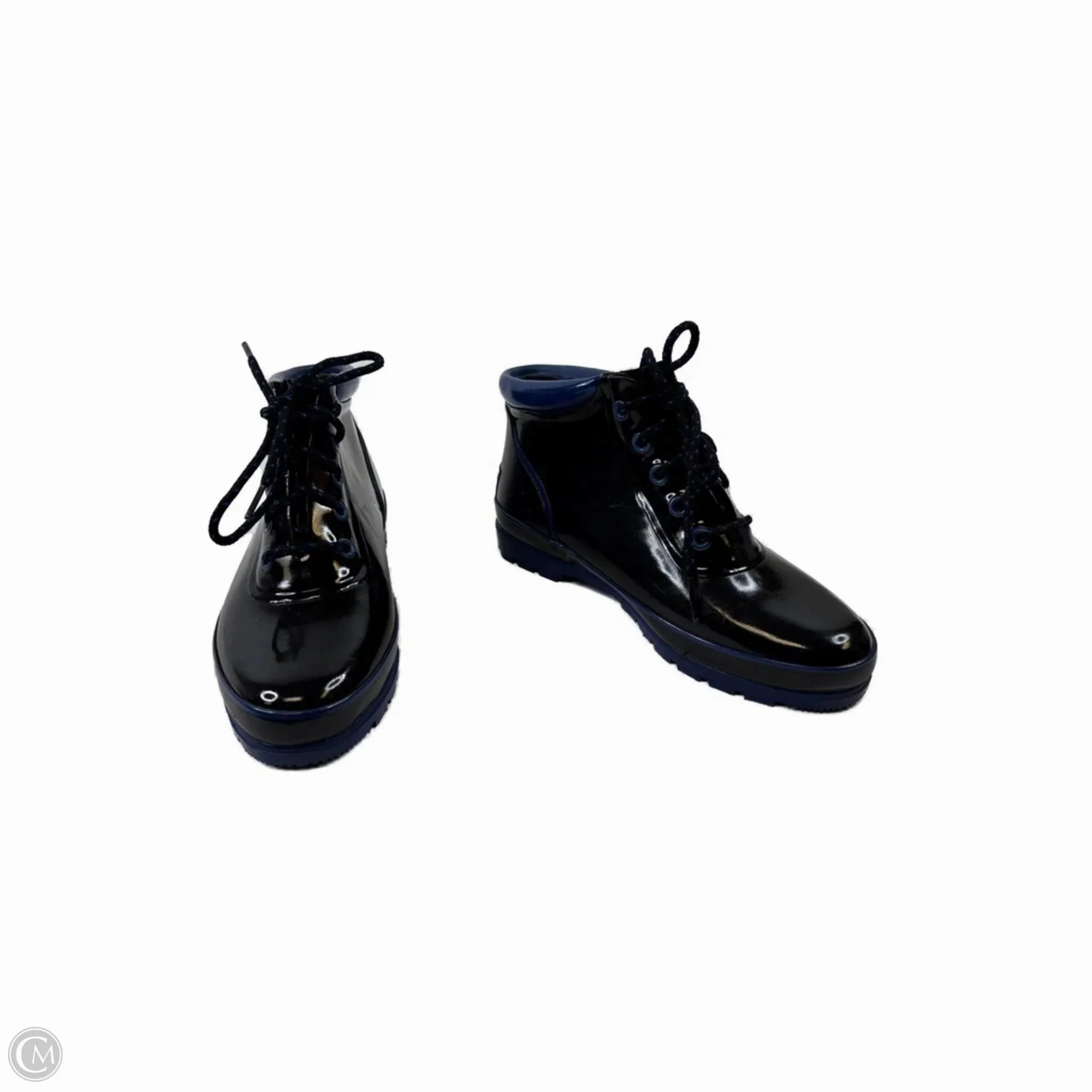 Torsional Rigidity Frame Neutral Foot Alignment Boots Ankle Flats By Sporto In Black & Blue, Size: 9.5