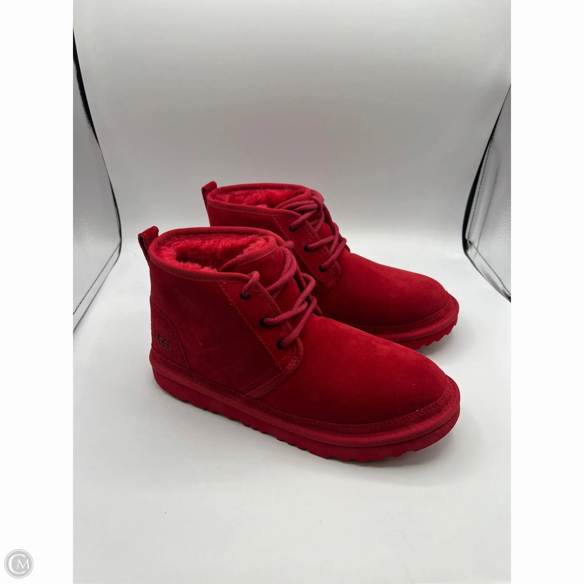 Feather Light Weather Resistant User Boots Ankle Flats By Ugg In Red, Size: 6
