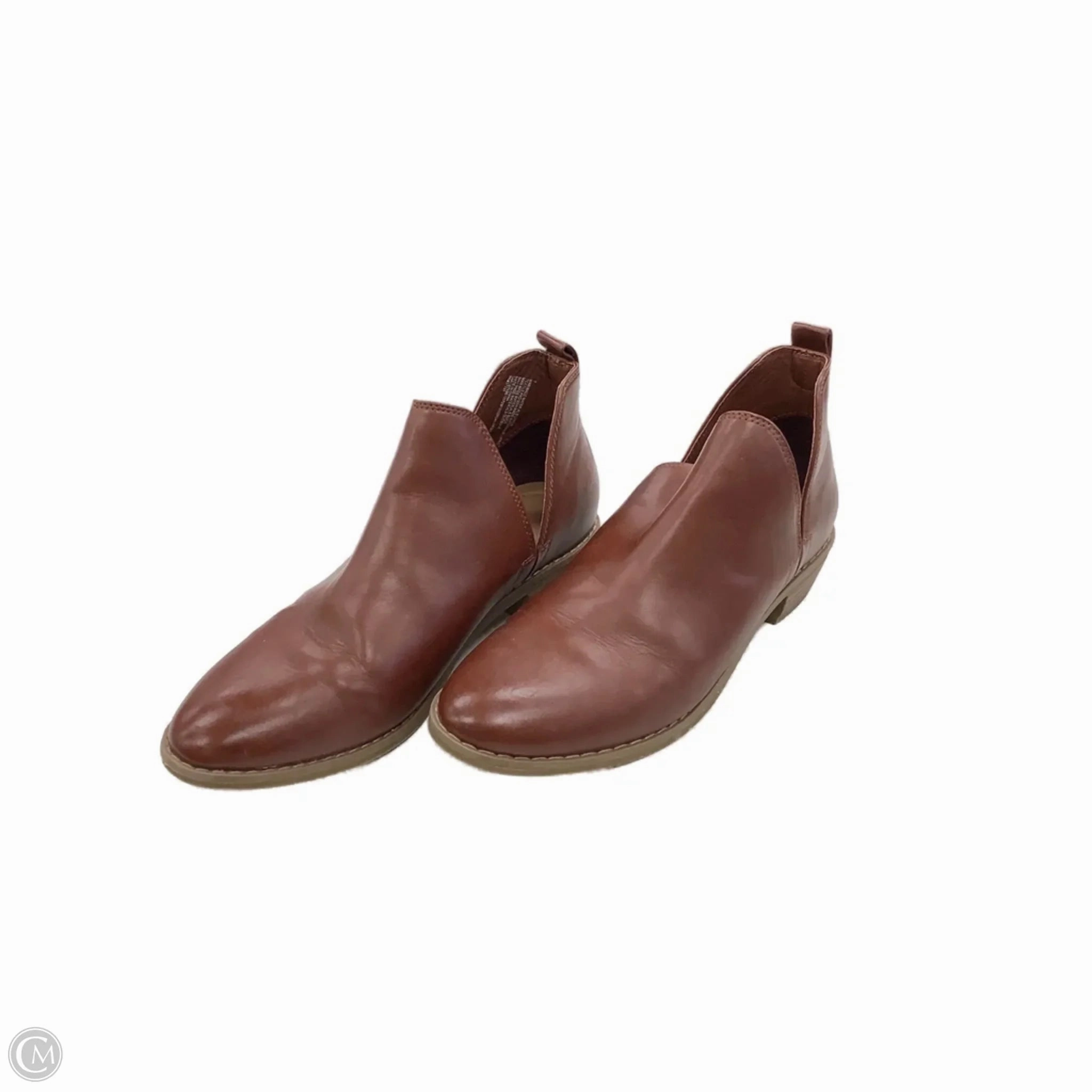 Grip Strong Metal Edge Boots Ankle Flats By Universal Thread In Brown, Size: 7