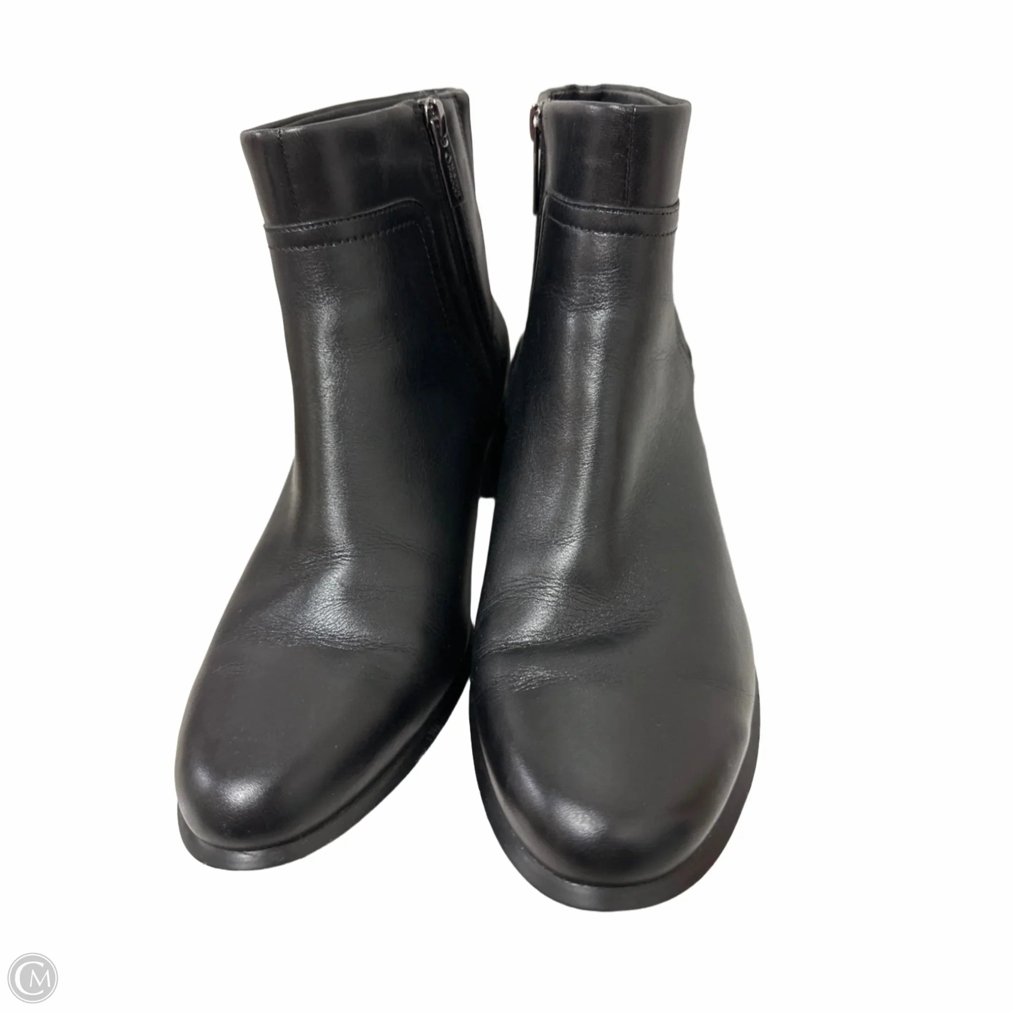 Boots Ankle Flats By Vionic In Black, Size: 8.5 Stable base Functional Wear