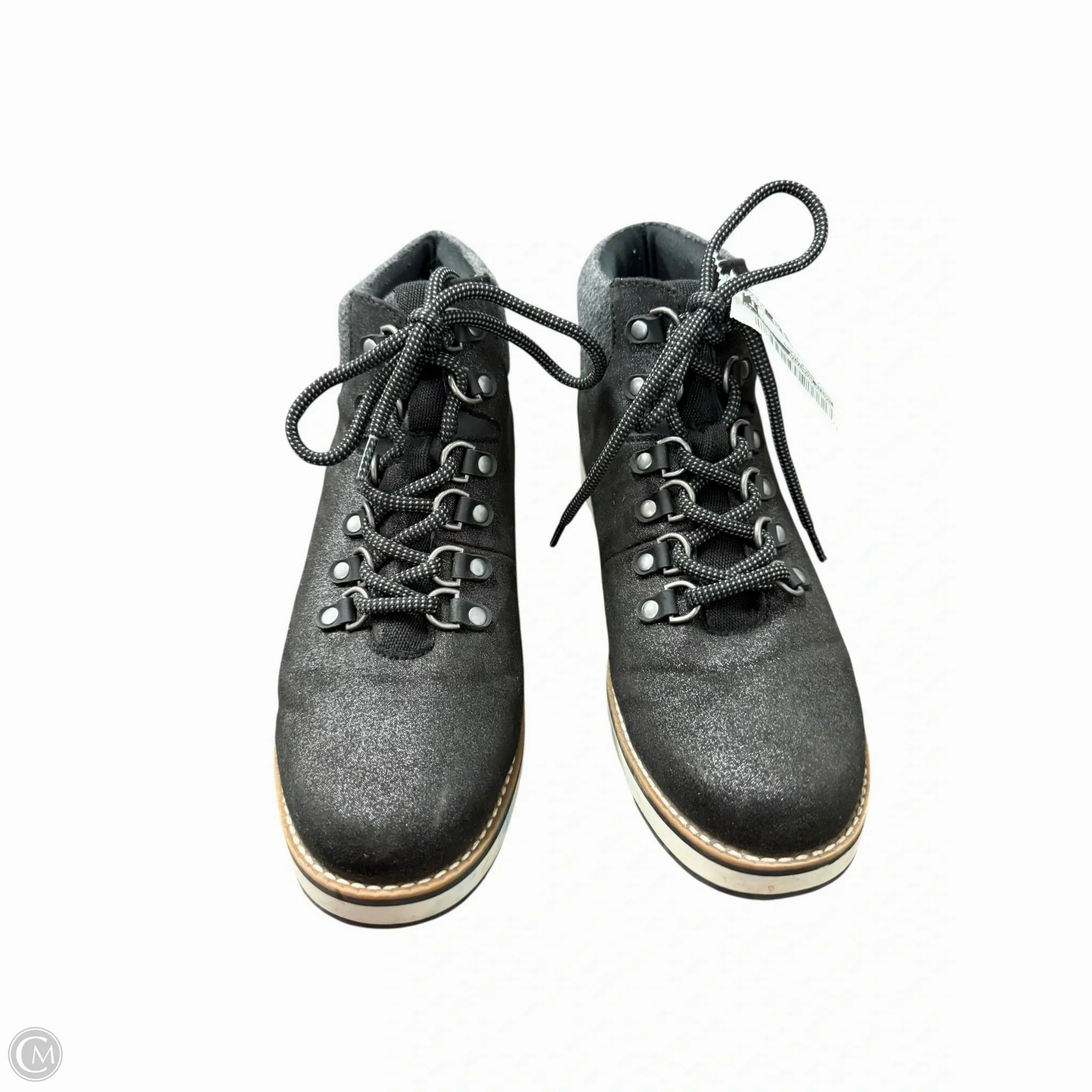 EVAOutsole Fashionable Design Boots Ankle Flats By White Mountain In Black, Size: 7.5