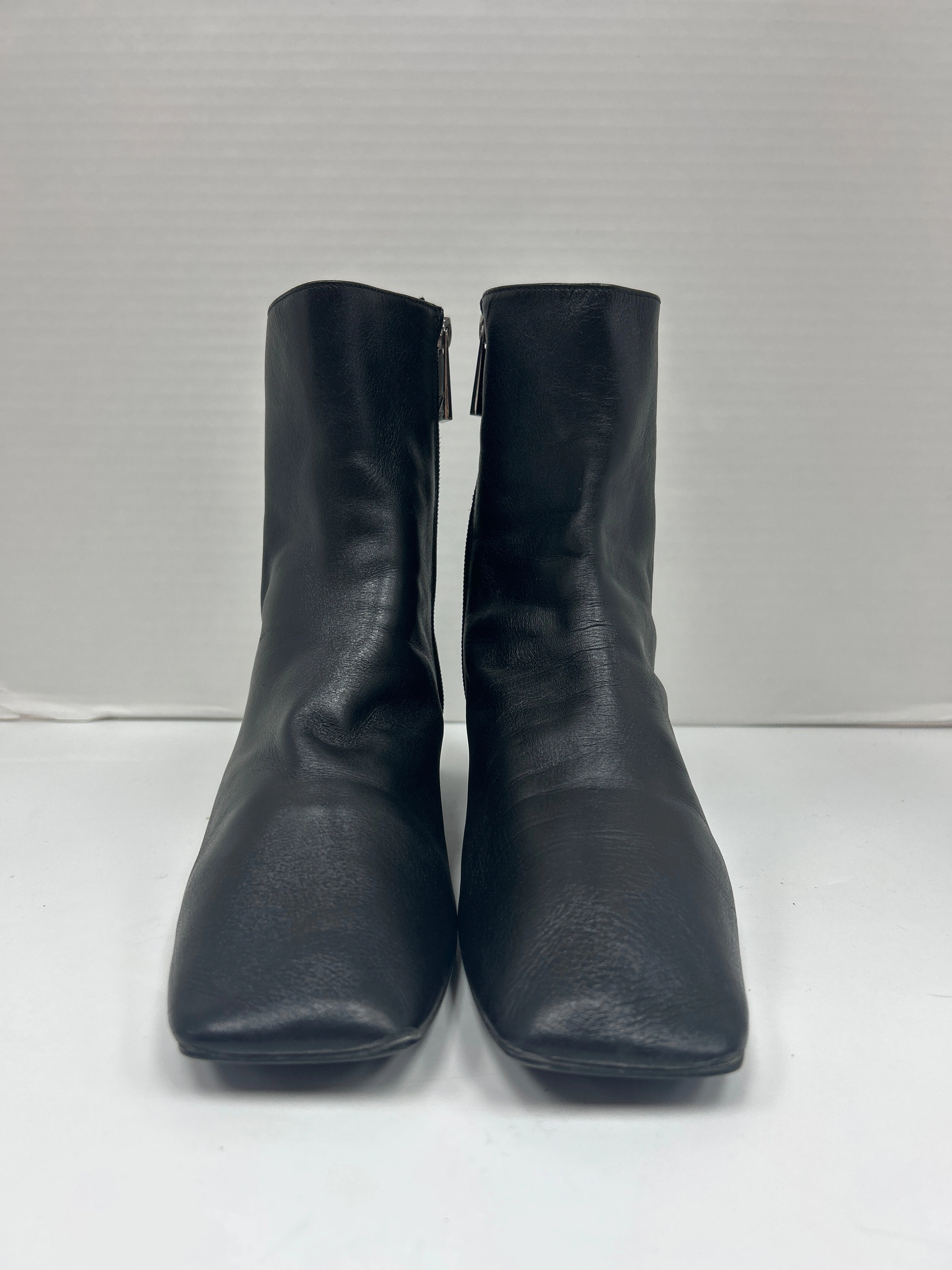 Industrial Site Boots Ankle Flats By Zara In Black, Size: 6.5