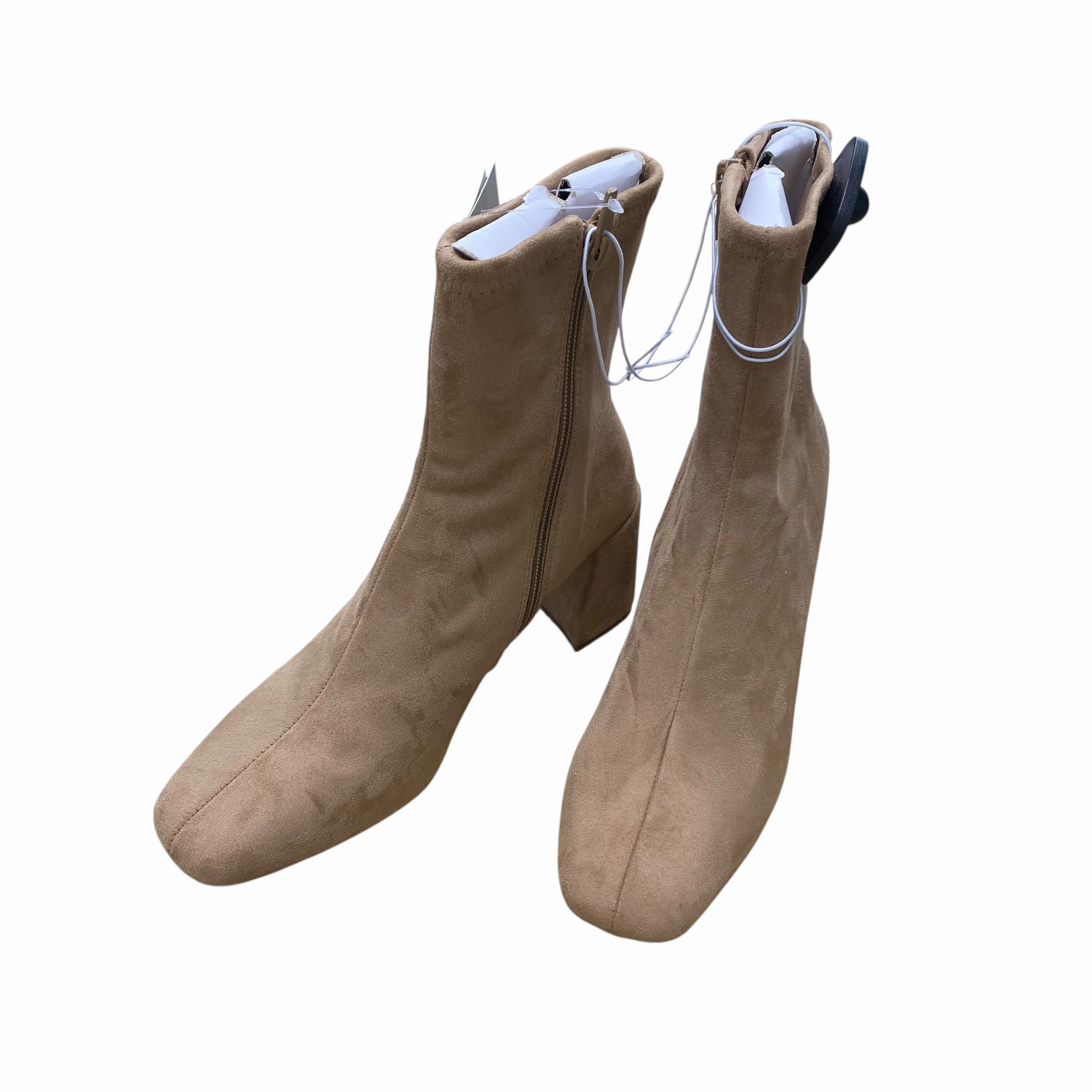 Boots Ankle Heels By A New Day In Brown, Size:6.5 Reinforced toe