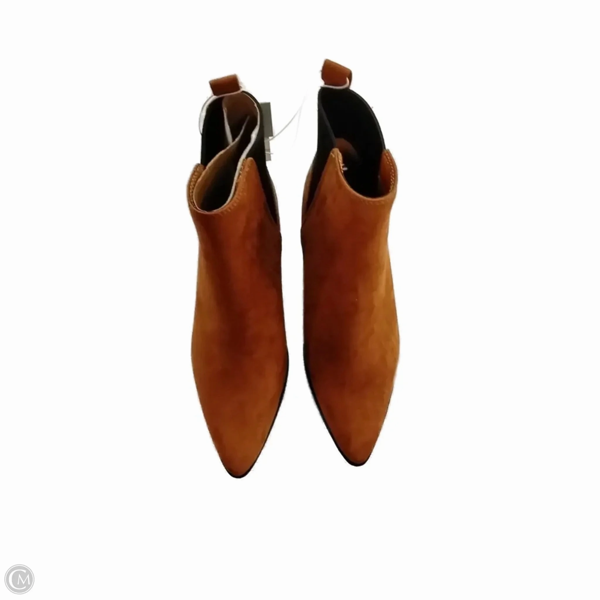 Rugged Built Daily Walks Boots Ankle Heels By A New Day In Orange, Size: 6