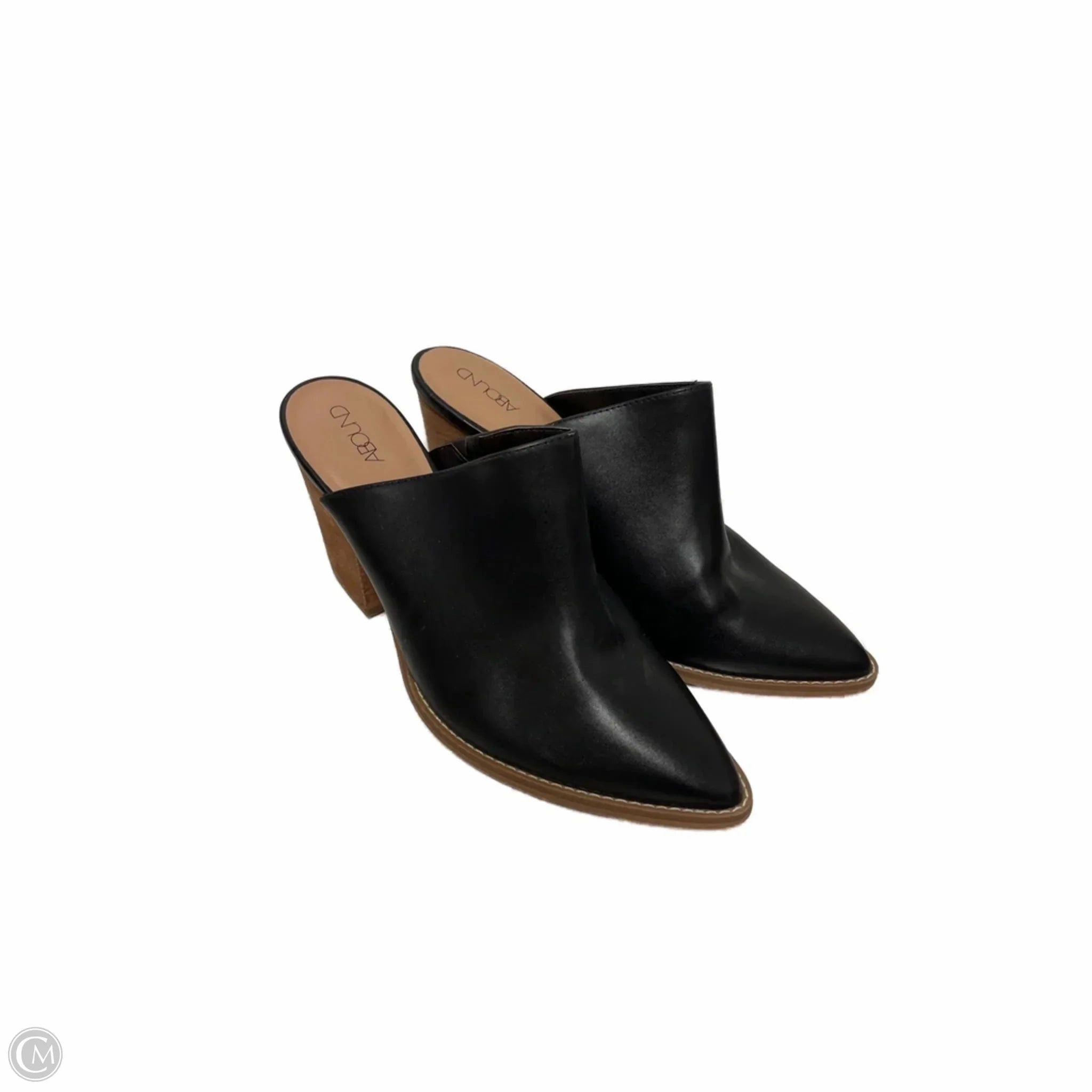 Tough Boots Ankle Heels By Abound In Black, Size: 9