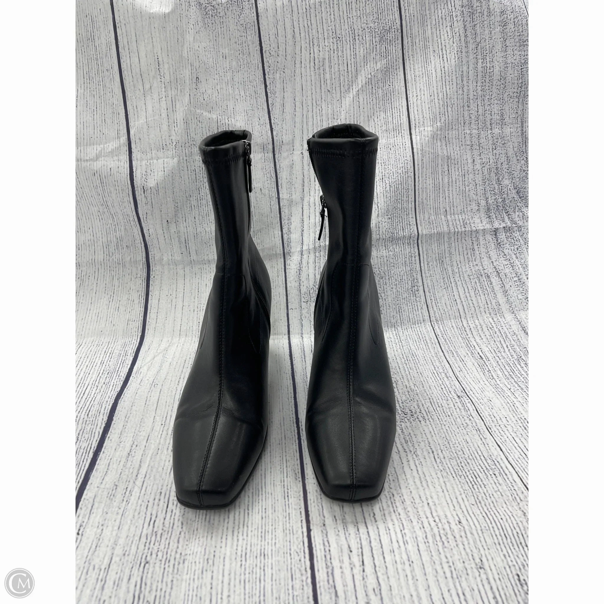 Boots Ankle Heels By Aerosoles In Black, Size: 11 Easy Care