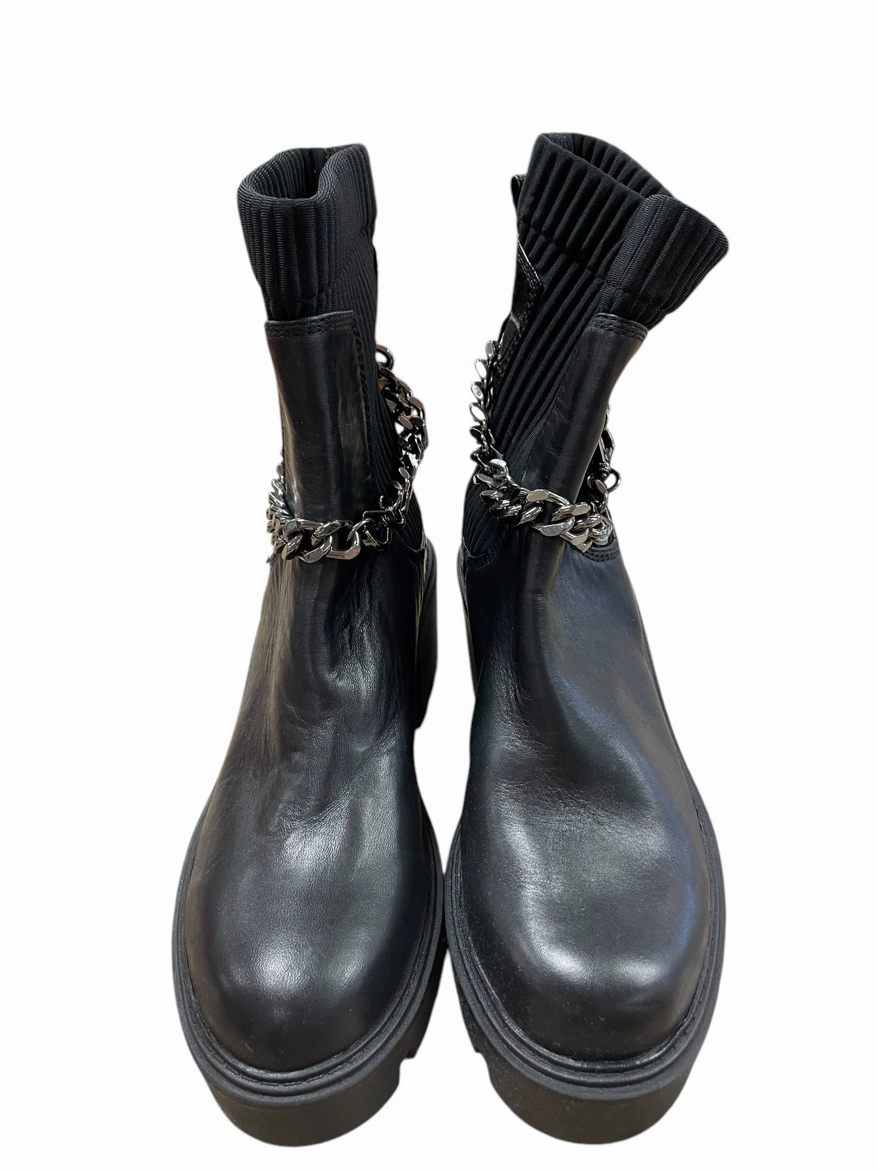 Comfortable backstay Zip Fast Boots Ankle Heels By Aldo In Black, Size: 8.5