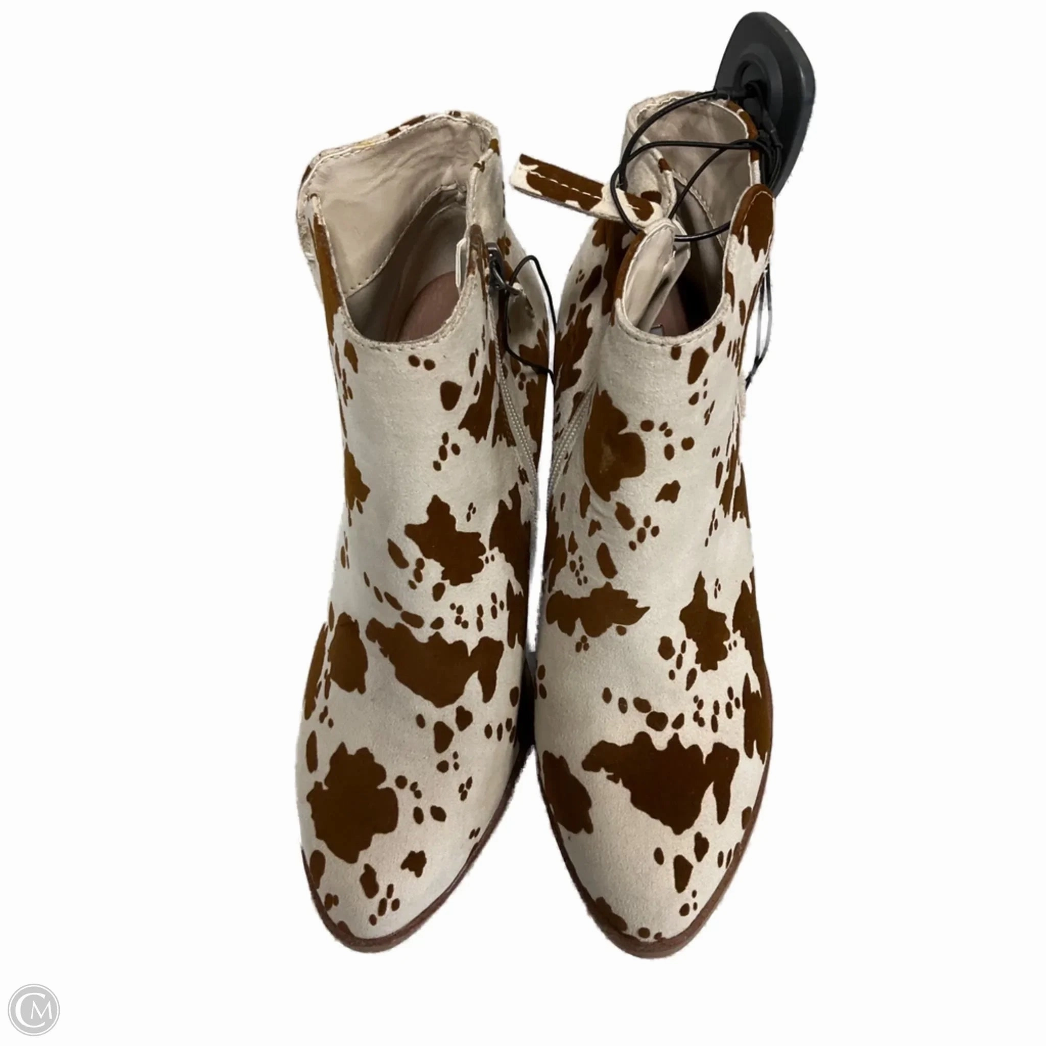 Arch Support System Boots Ankle Heels By Altard State In Animal Print, Size: 6