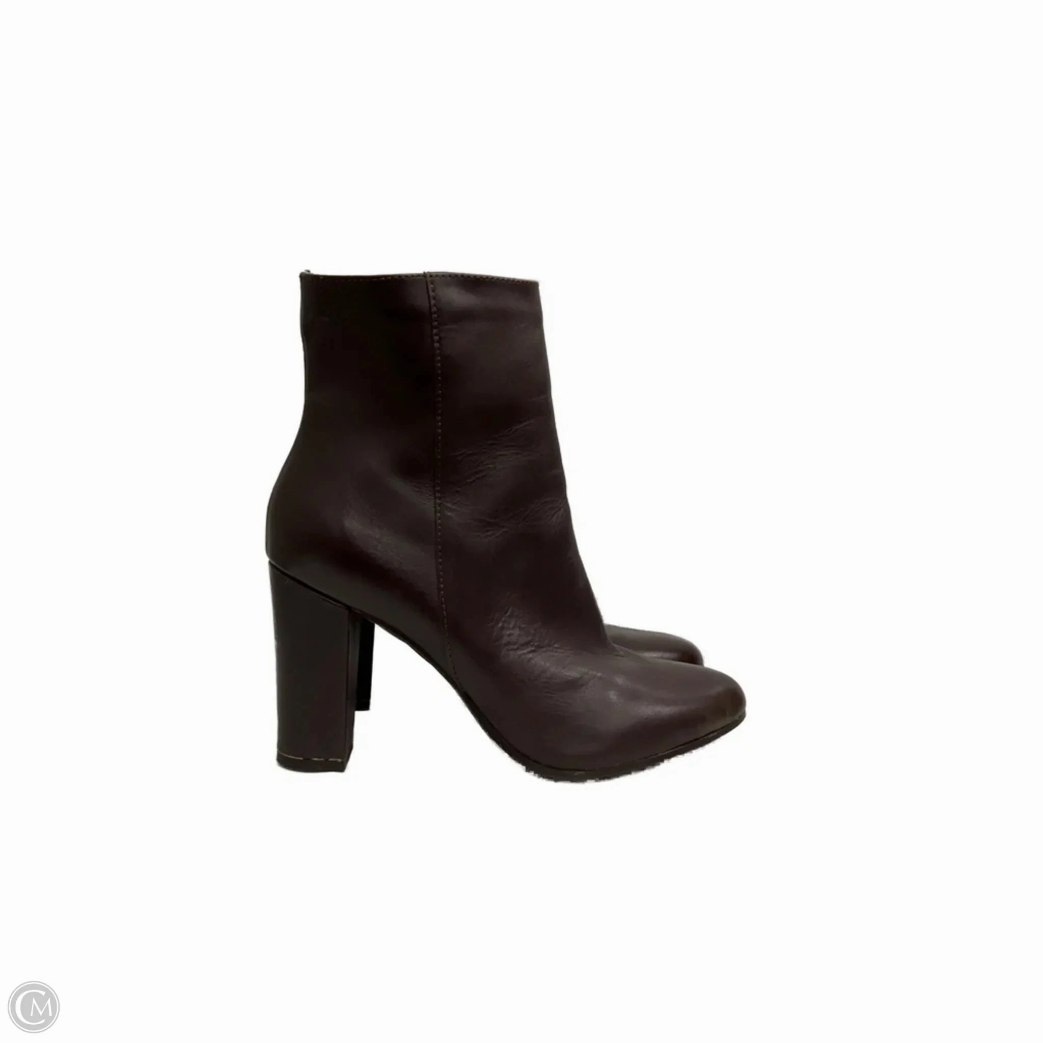 Boots Ankle Heels By Annabella In Brown, Size: 8.5 Multi-Season Wear