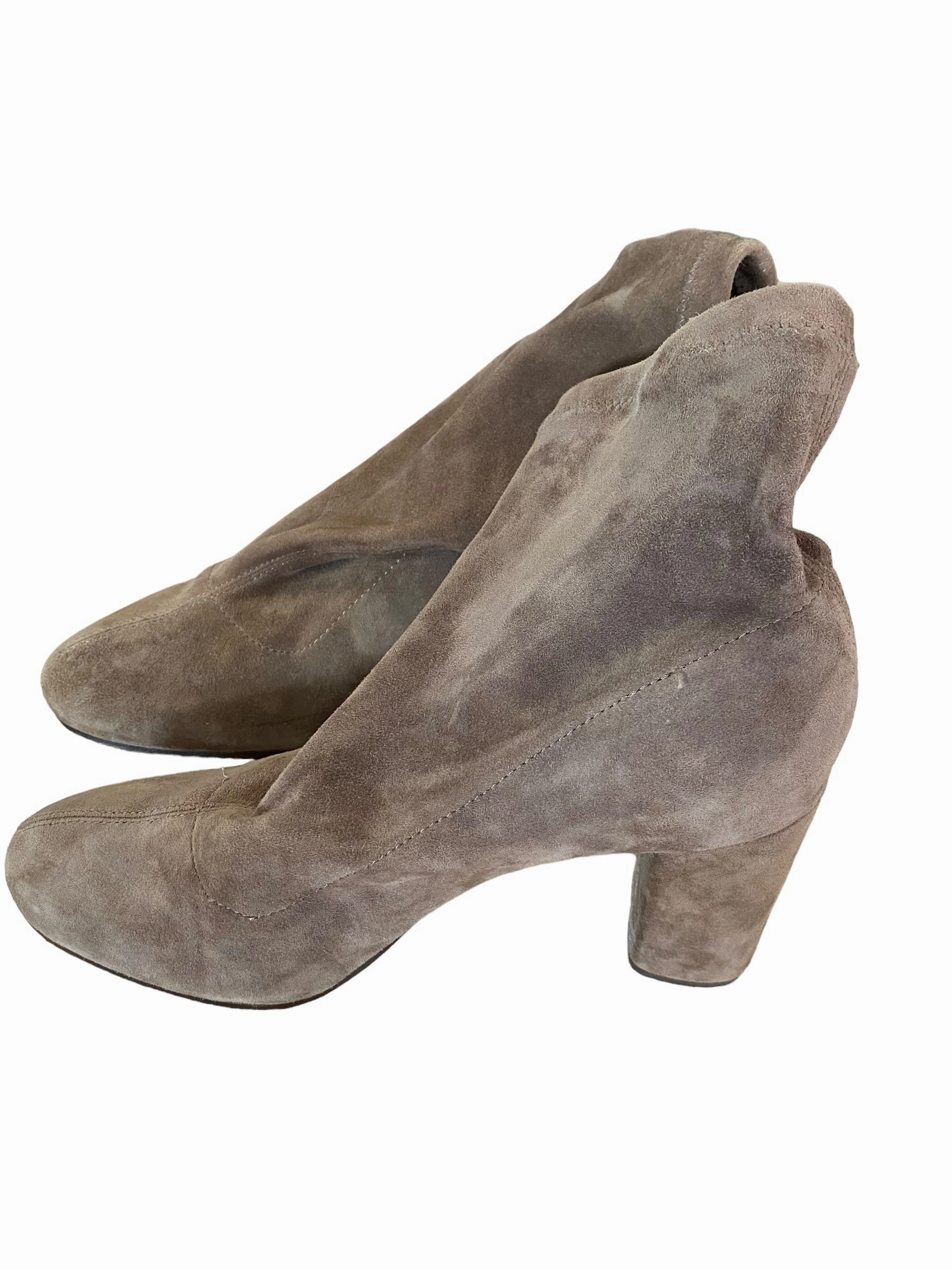 Snake print Boots Ankle Heels By Antonio Melani In Brown, Size: 9.5