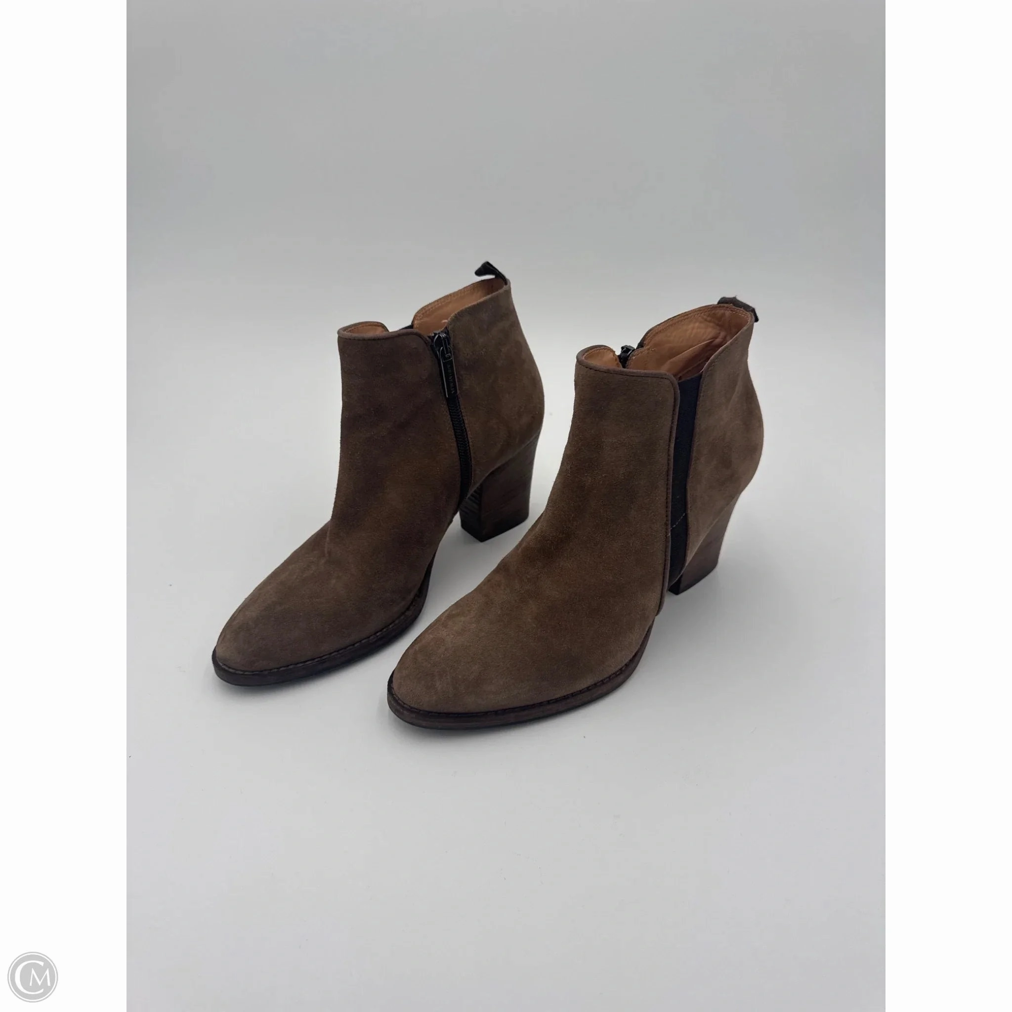 Boots Ankle Heels By Aquatalia In Brown, Size: 8.5 Insulated Mountain Climber