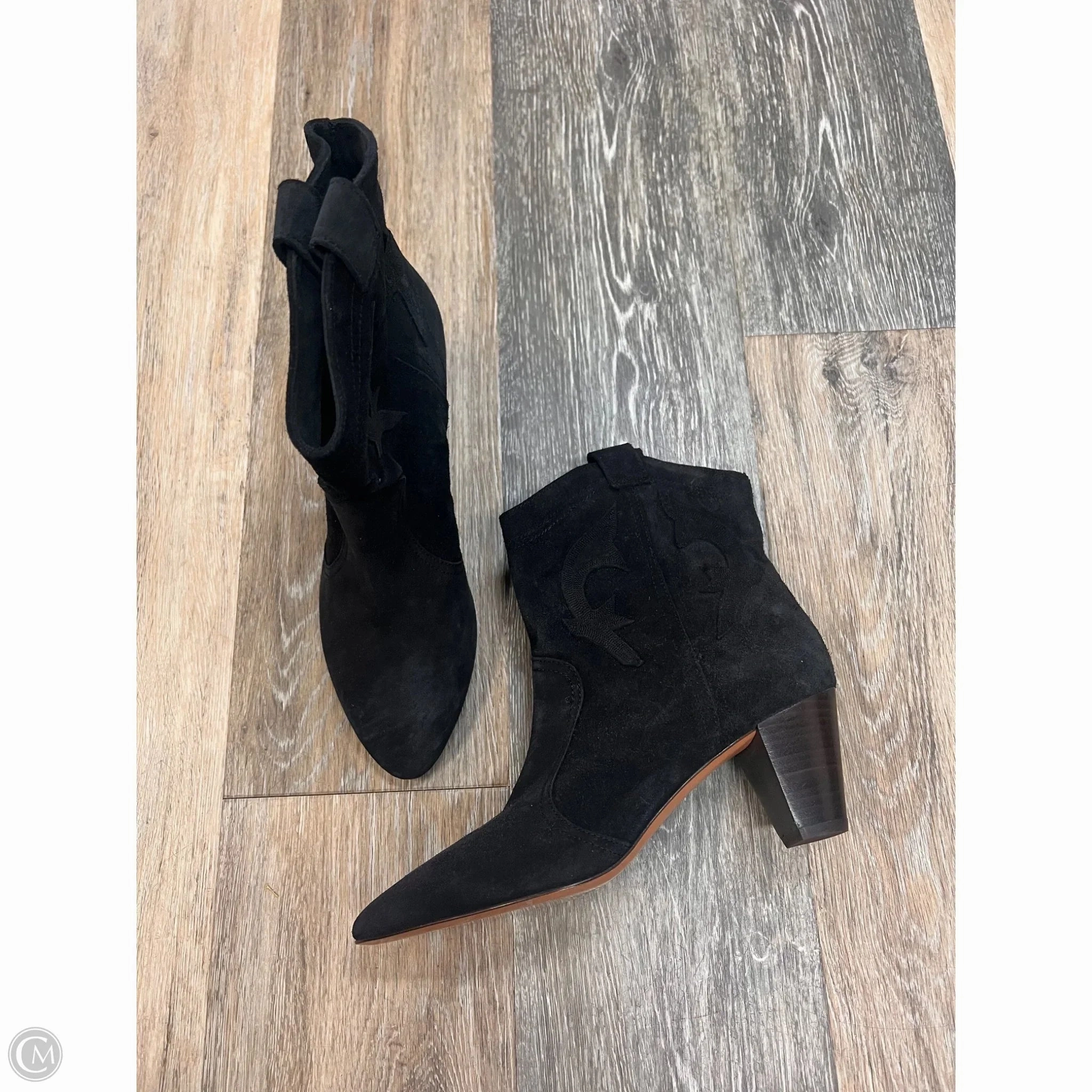Athletic Wear Boots Ankle Heels By BA&SH In Black, Size: 7.5