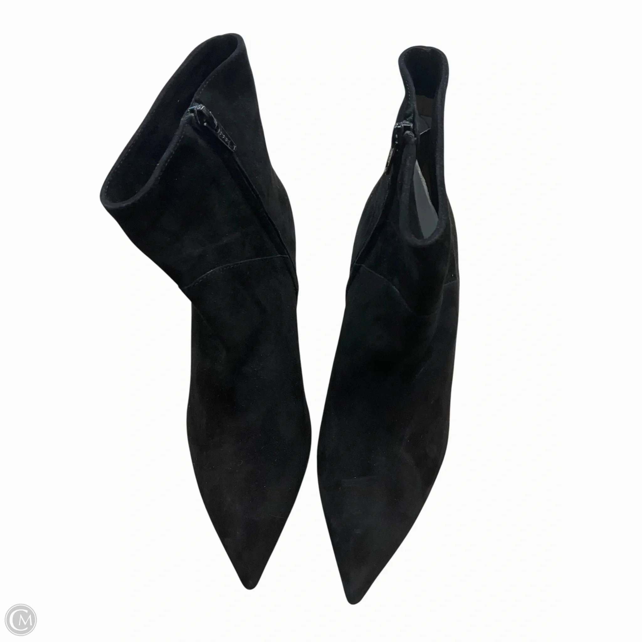 Bold Heel Flexible Frame All Day Worker Boots Ankle Heels By Banana Republic In Black, Size: 8