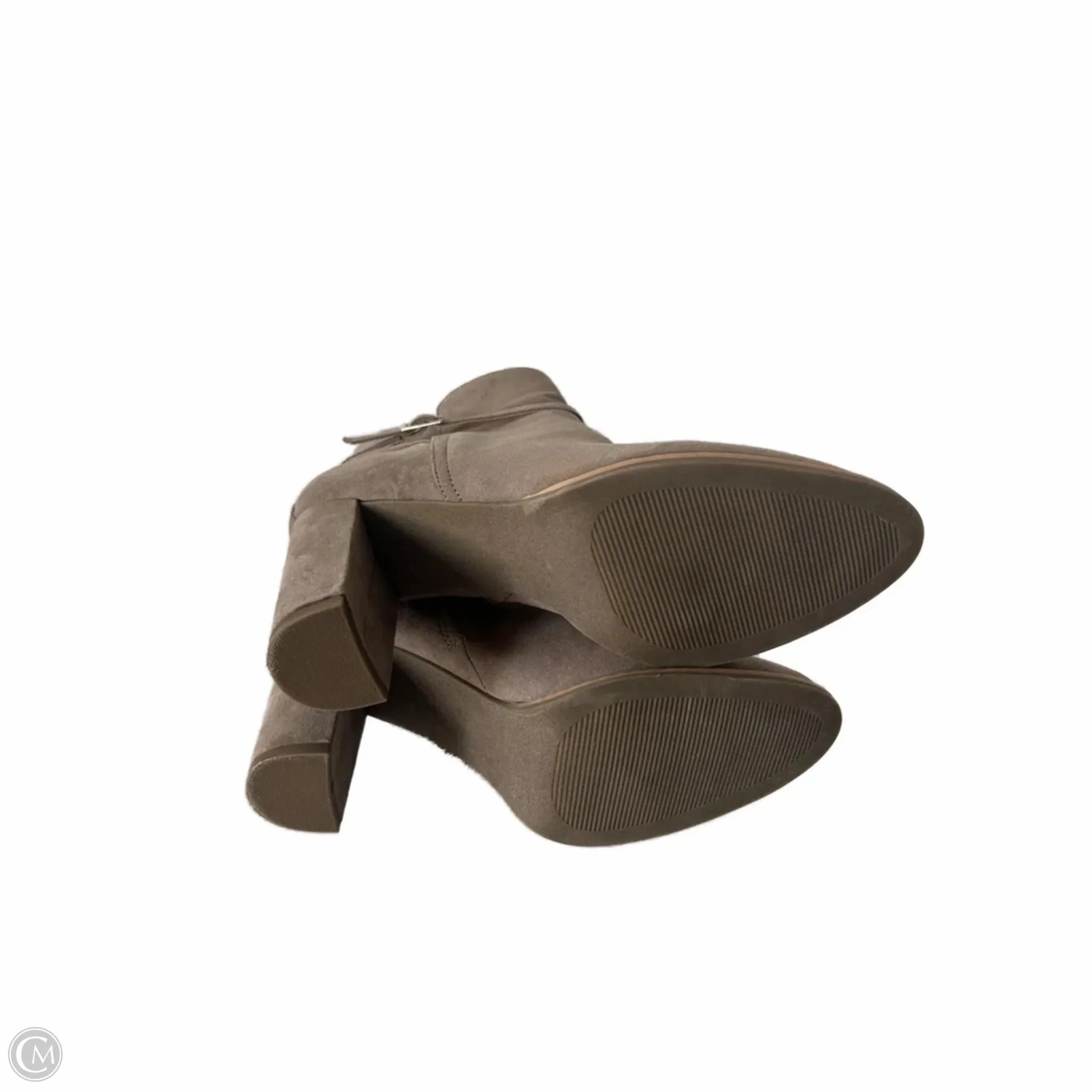 Closed Toe Robust Build Boots Ankle Heels By Banana Republic In Brown, Size: 9