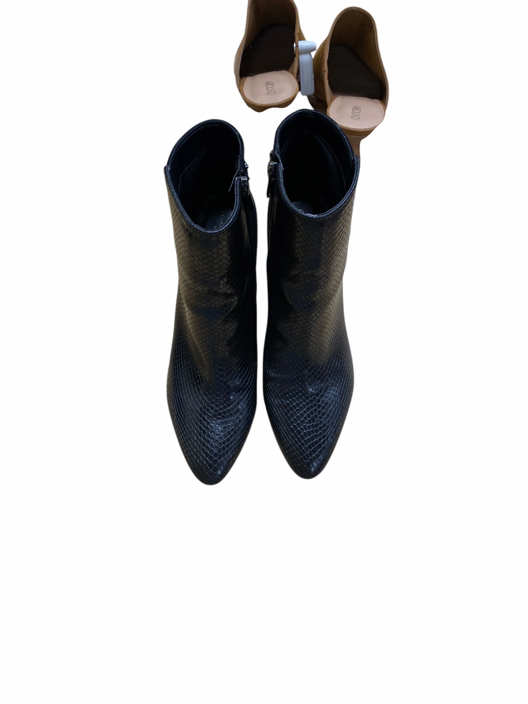 Boots Ankle Heels By Bandolino In Black, Size: 10 Field Travel High-Quality Leather