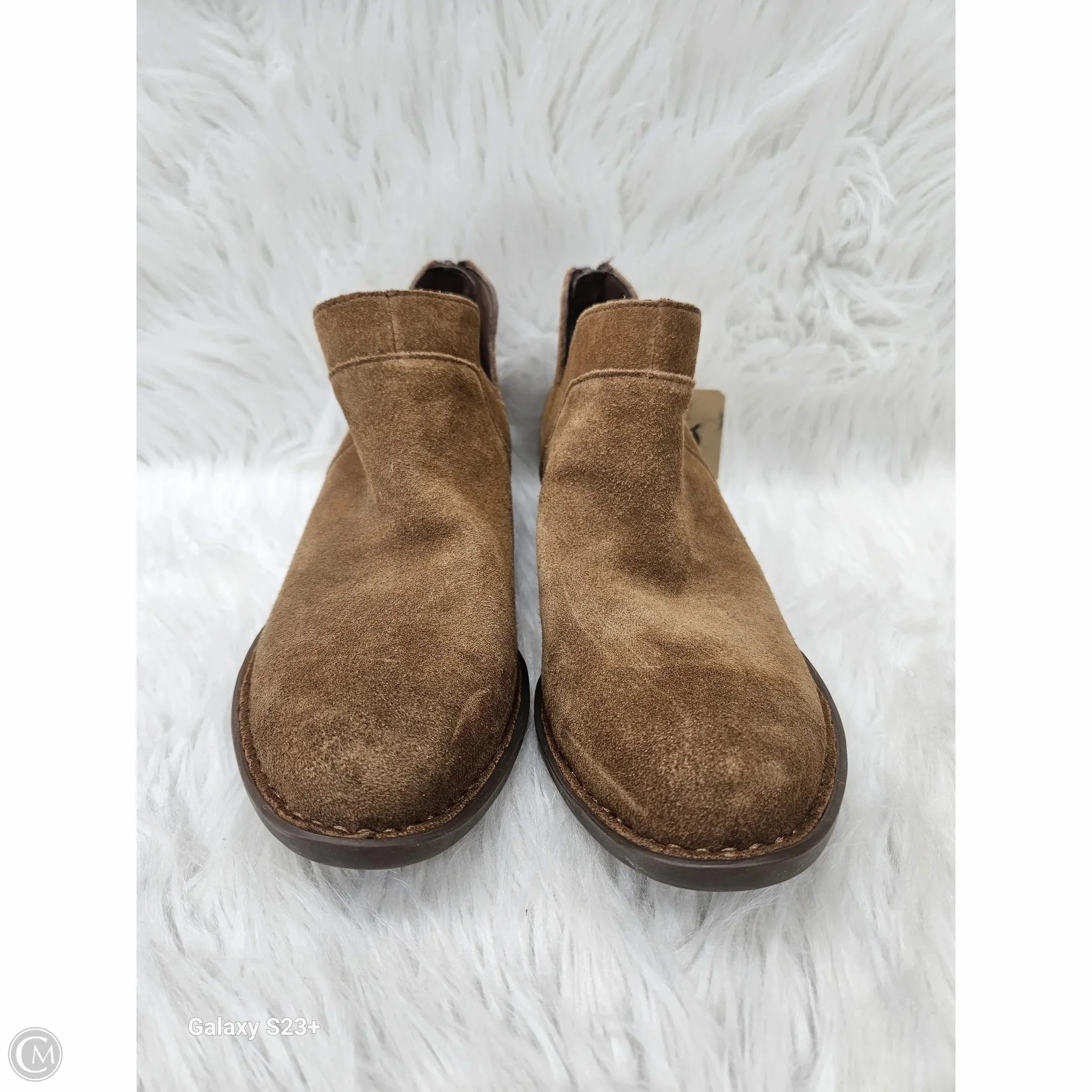 Boots Ankle Heels By Born In Brown, Size: 9.5 Adventure Driven