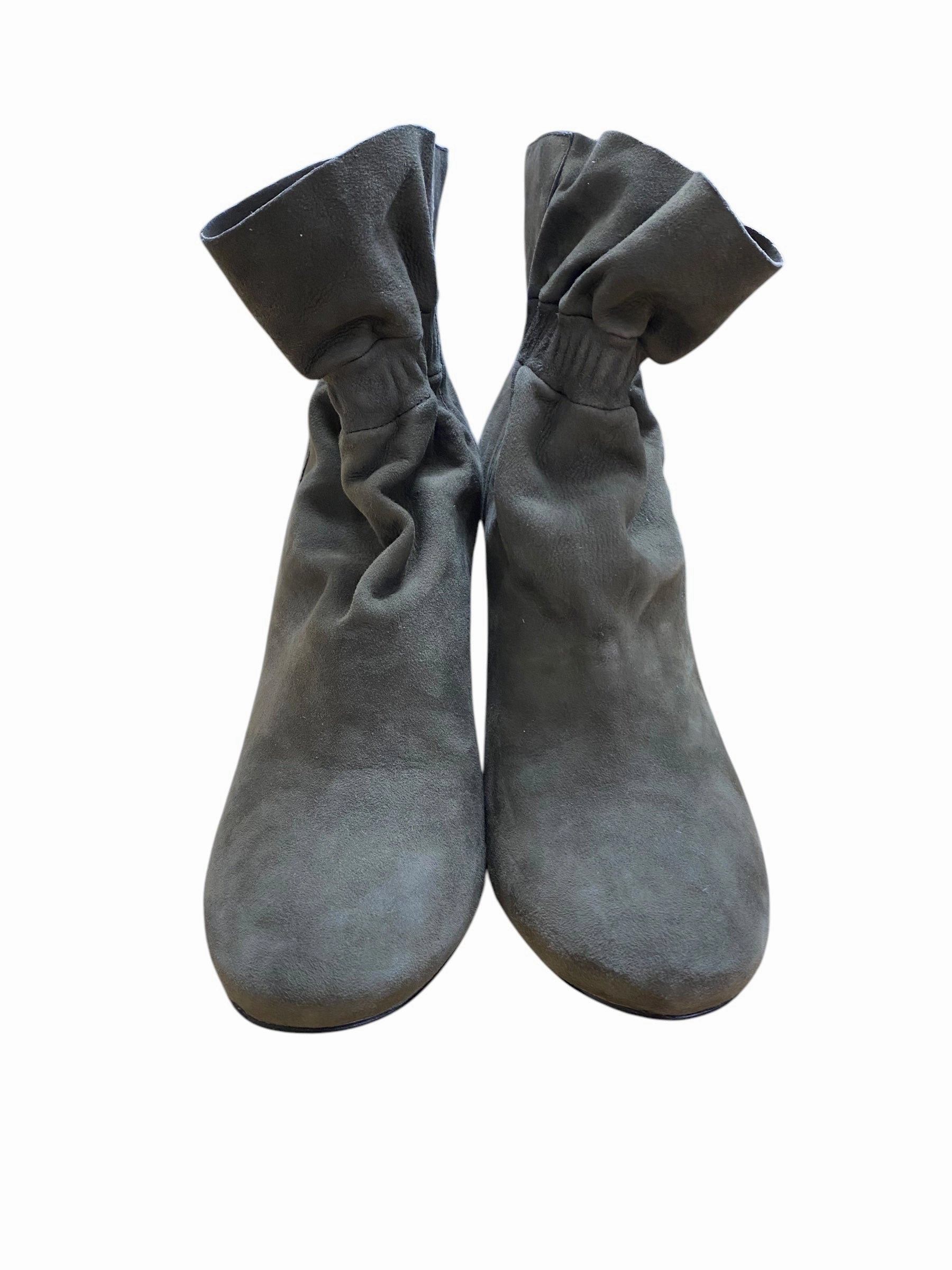 Outdoor Mission Farmer Boots Ankle Heels By Botkier In Green, Size: 7.5