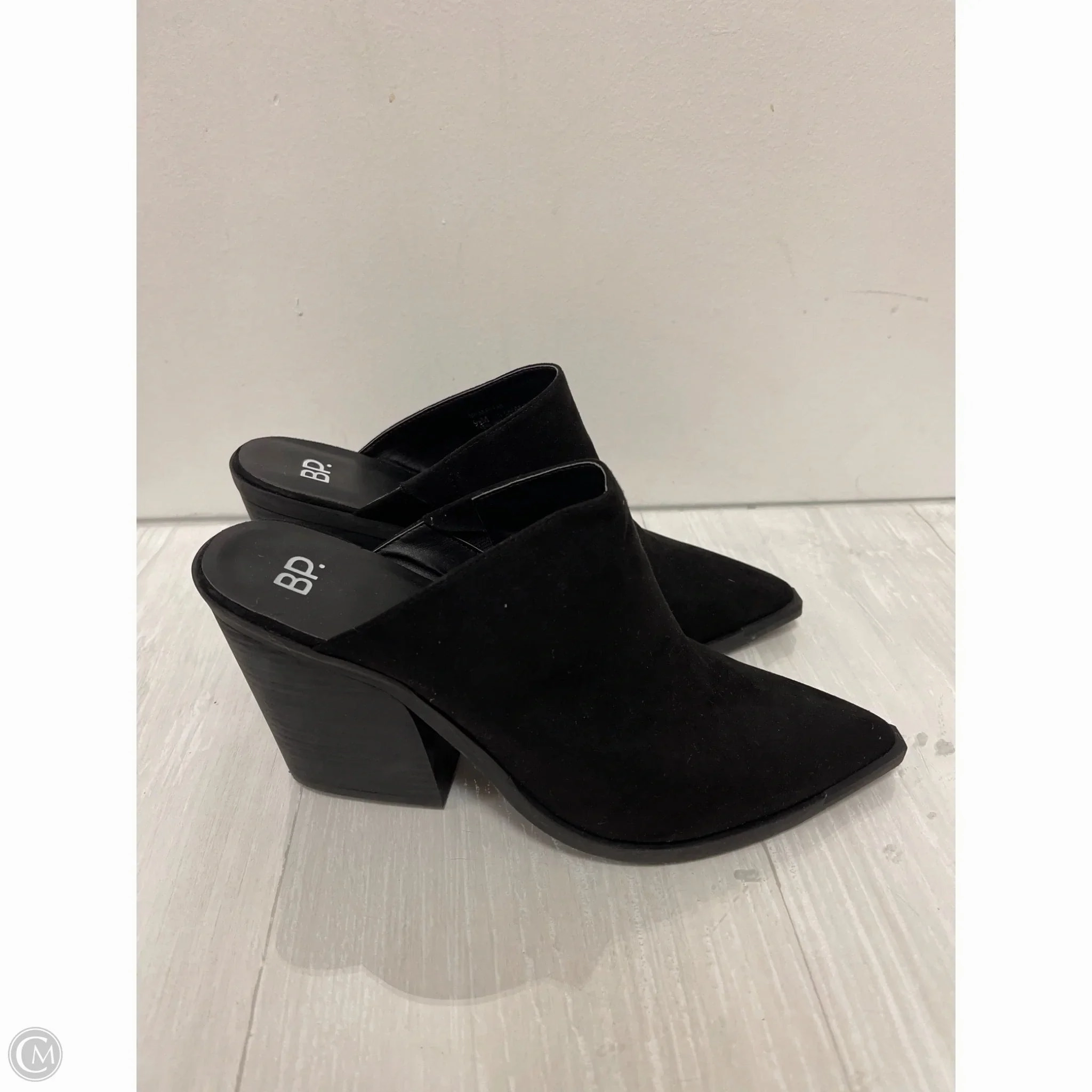 Anti Odor City Walking Mid Top Boots Ankle Heels By Bp In Black, Size: 9.5