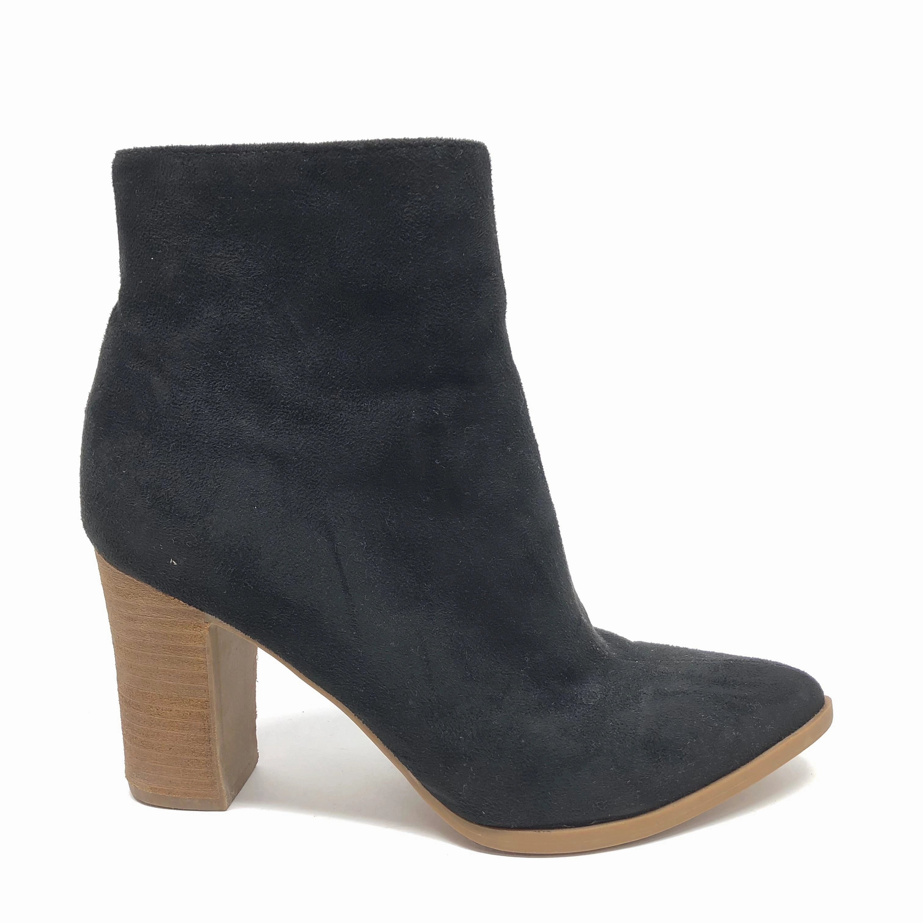 Boots Ankle Heels By Carlos By Carlos Santana In Black, Size: 9.5 Low Top Compression Molded Midsole