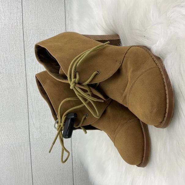 Boots Ankle Heels By Chinese Laundry In Bronze, Size: 10 Protective Finish Comfort Seeker Chunk Heel