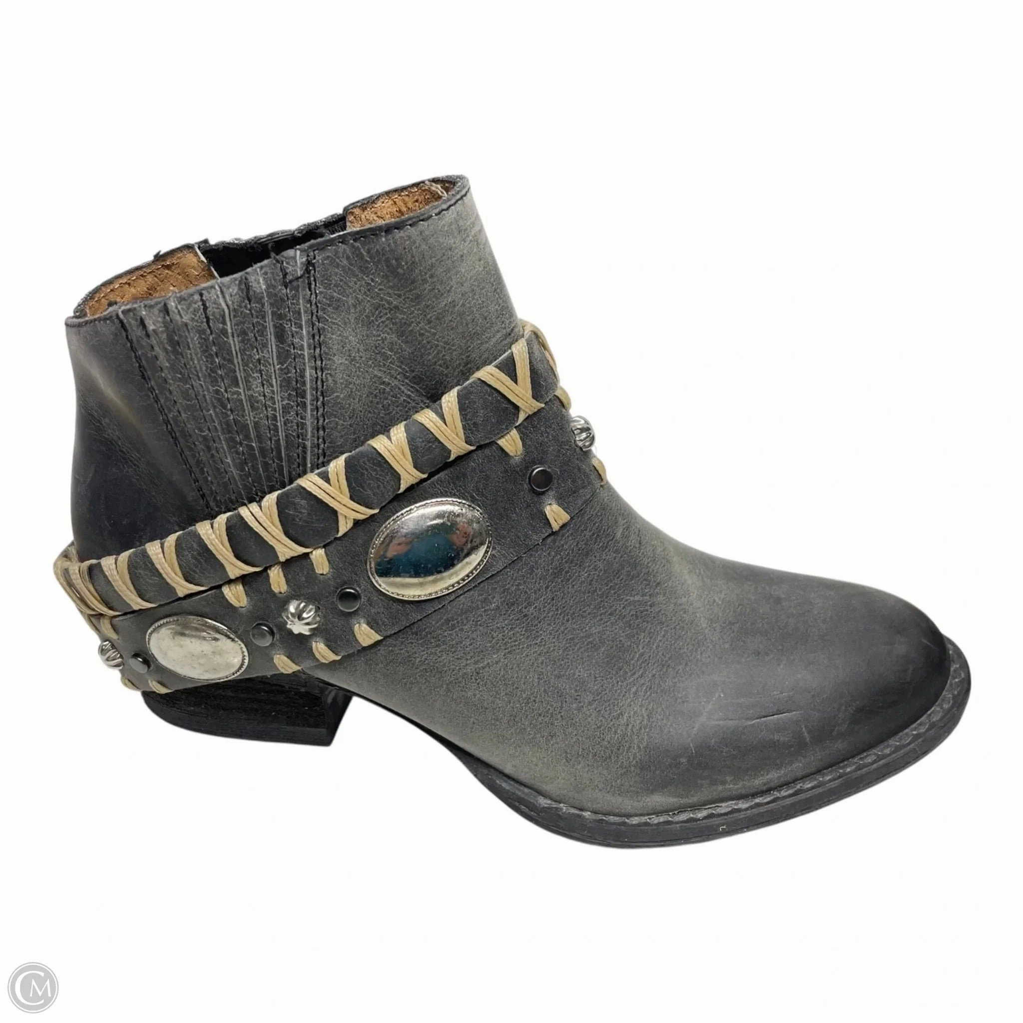 Reinforced Form Nature Lover Flex Groove Technology Boots Ankle Heels By CIRCLE G In Ivory, Size: 7