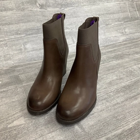 Seamless Comfort Adventure Seeker Soft Leather Boots Ankle Heels By Clarks In Brown, Size: 8